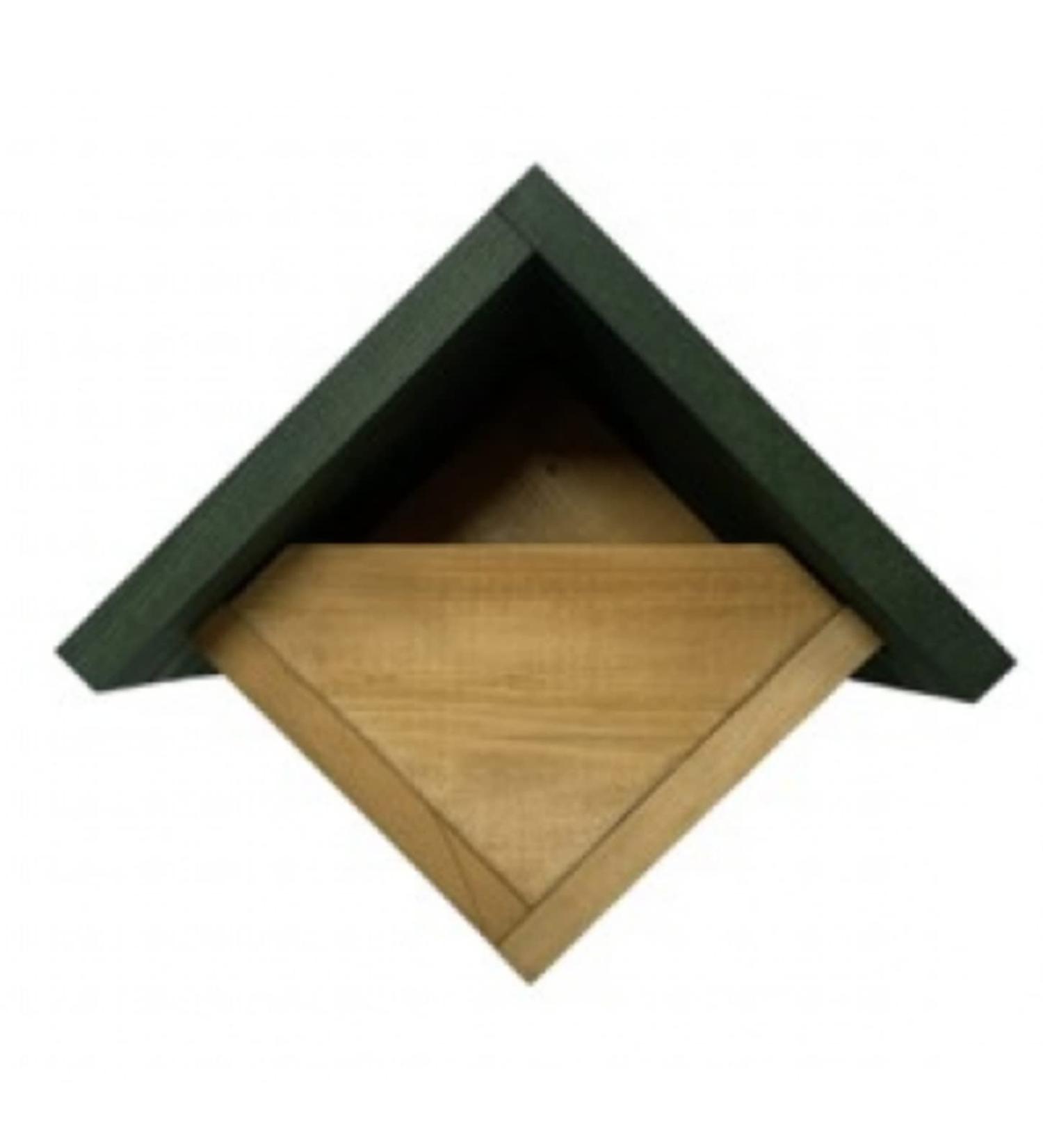 Robin Nest Box with Green Roof - Wooden Wild Bird House SMF | 1 Piece - Buy Online on GoSupps.com