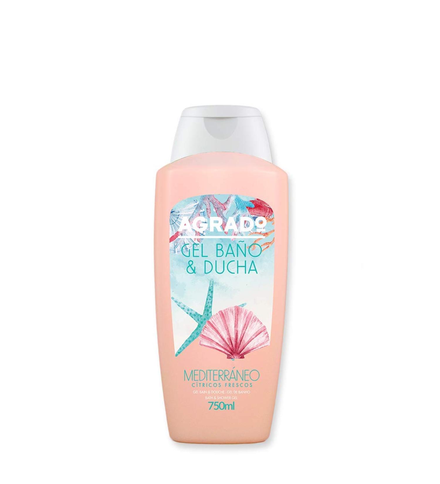 AGRADO COSMETICS AGRADO Moisturizing Shower Gel PH Neutral Shower Gel Mediterranean Sea Fragrance Citrus Fragrance 750ml Gel in the World - Buy Online on GoSupps.com
