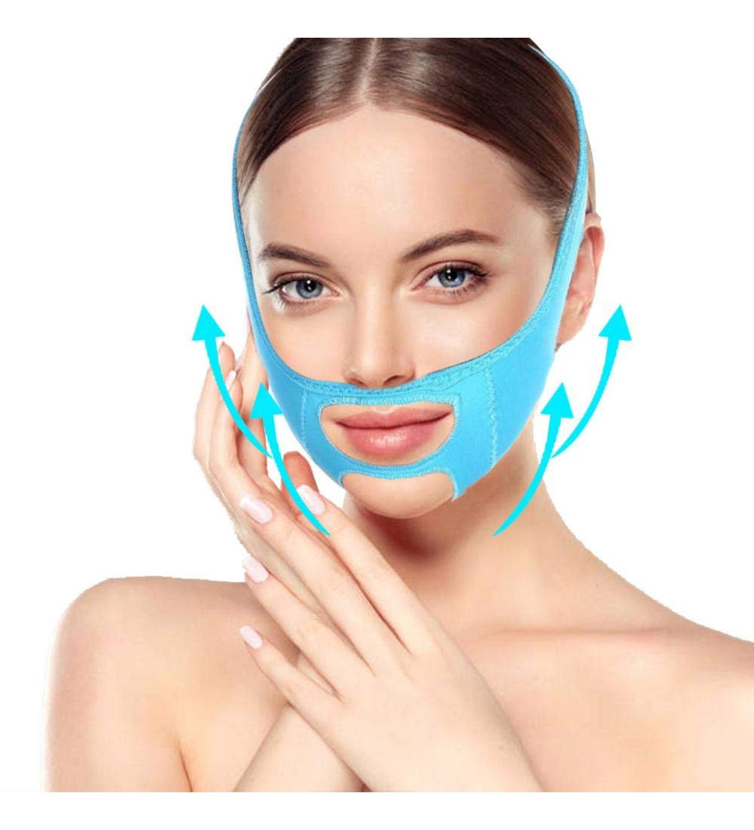 V Line Mask - Anti-Wrinkle Facial Bandages for Firming & Lifting Reduce Double Chin & Tighten Skin - Buy Online on GoSupps.com