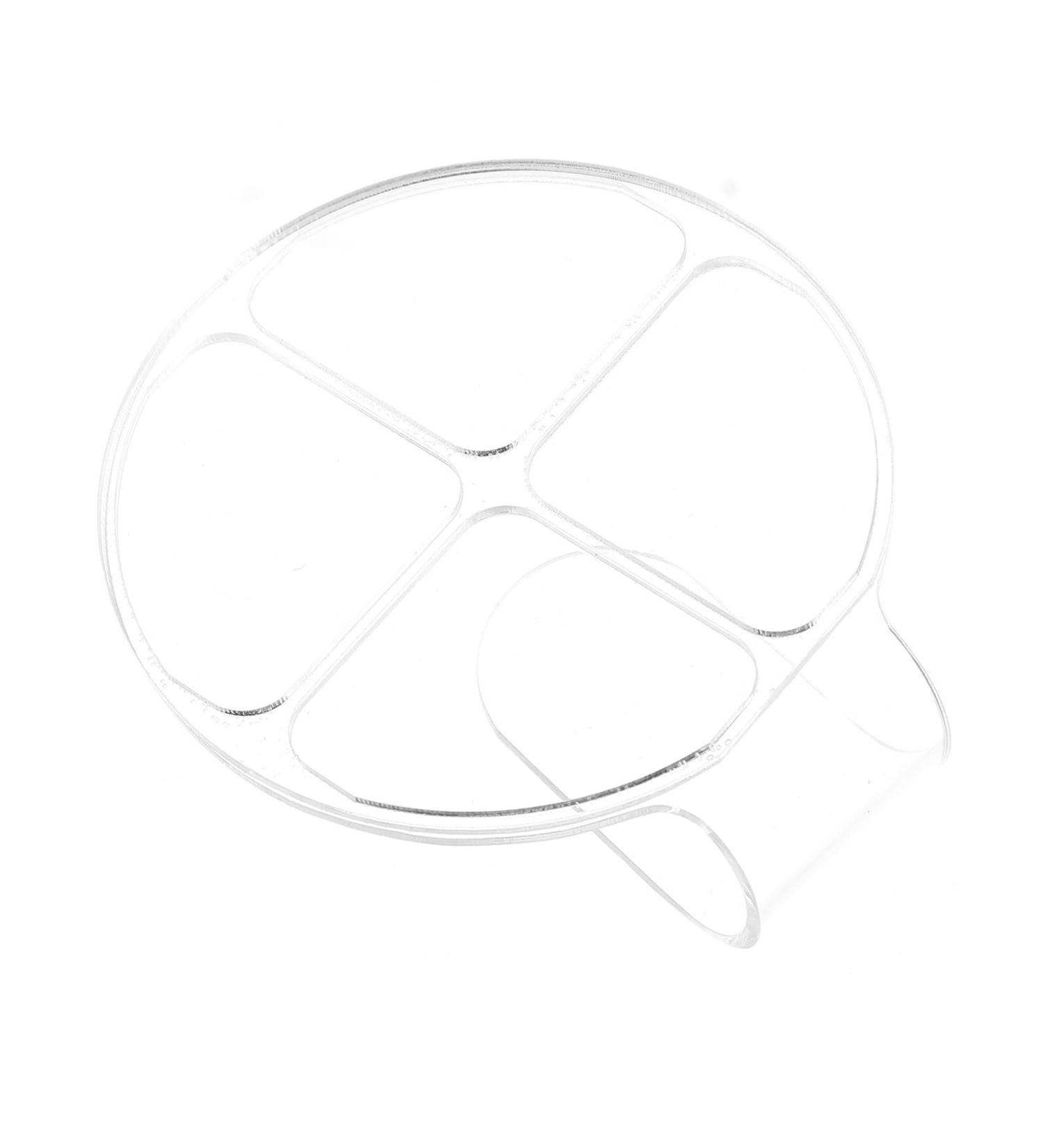 Palette de Maquillage Portable Ergonomique Main Plateau Transparent R utilisable avec Compartiments Palette Cosm tique L g re pour Nail Art et M lange de Couleurs Adapt e Aux - Buy Online on GoSupps.com