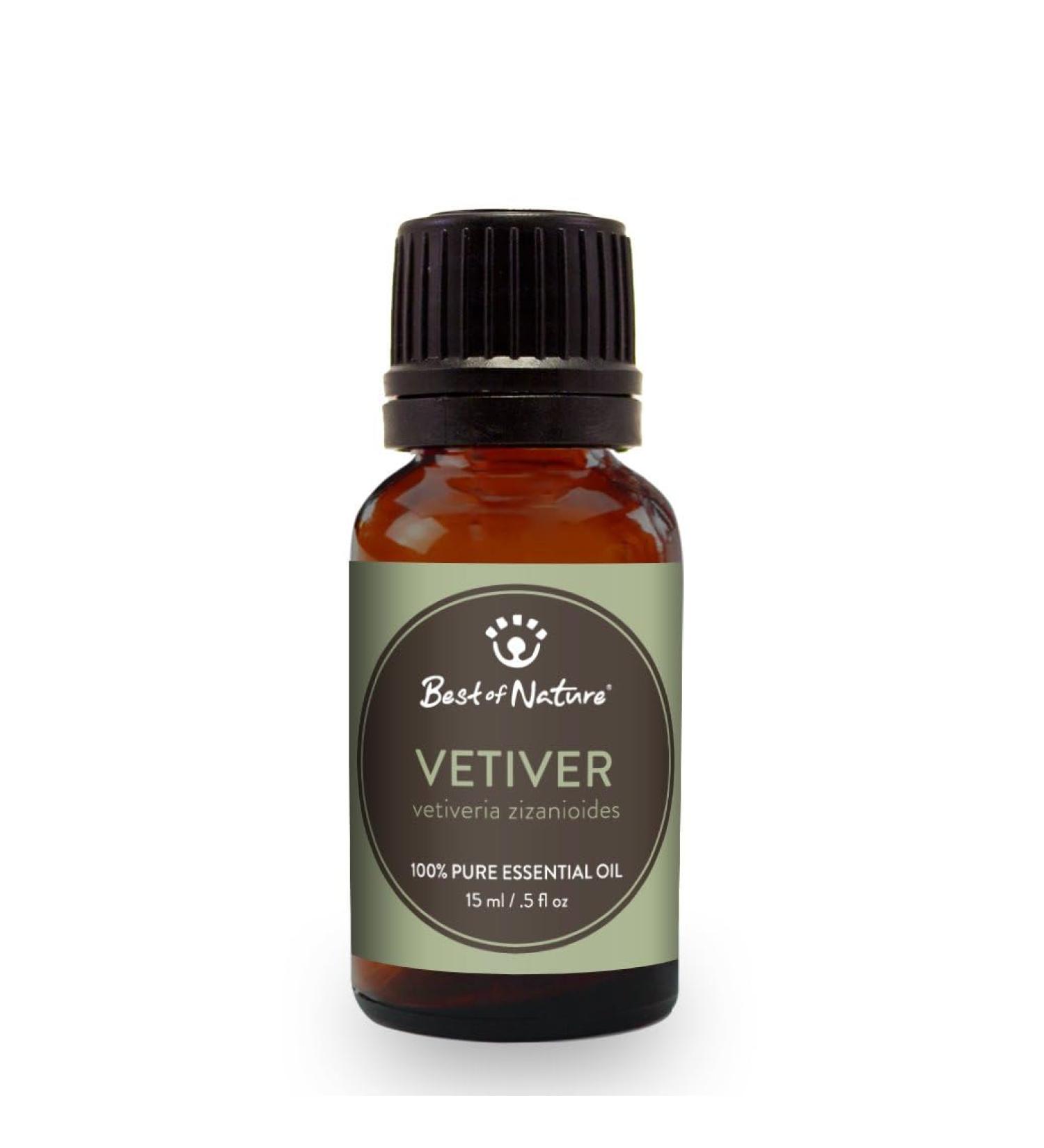 Best of Nature 100% Pure Vetiver Essential Oil (0.5 oz)