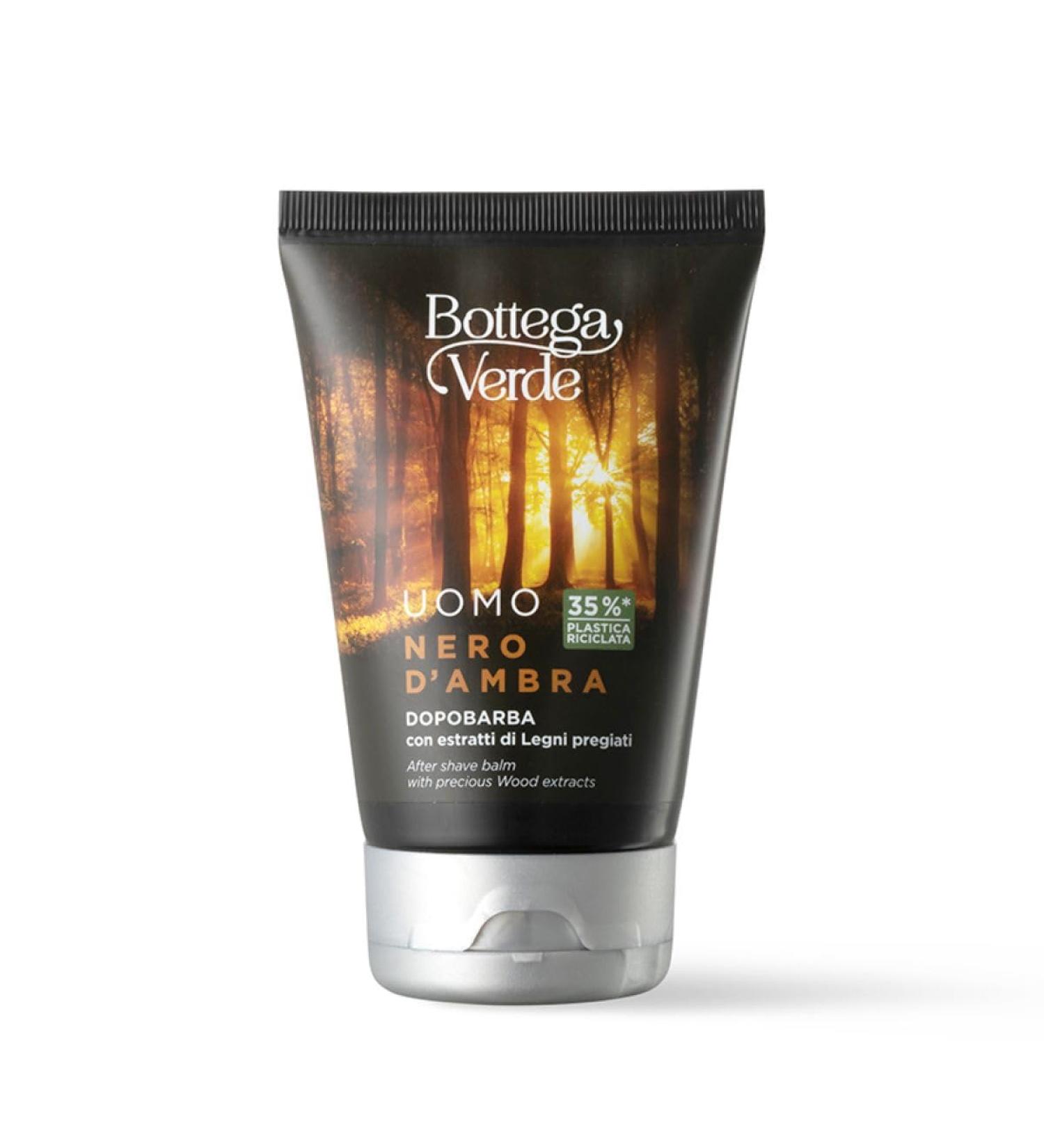 Bottega Verde - Nero d'Ambra - Aftershave balm with extracts of precious wood (75 ml)