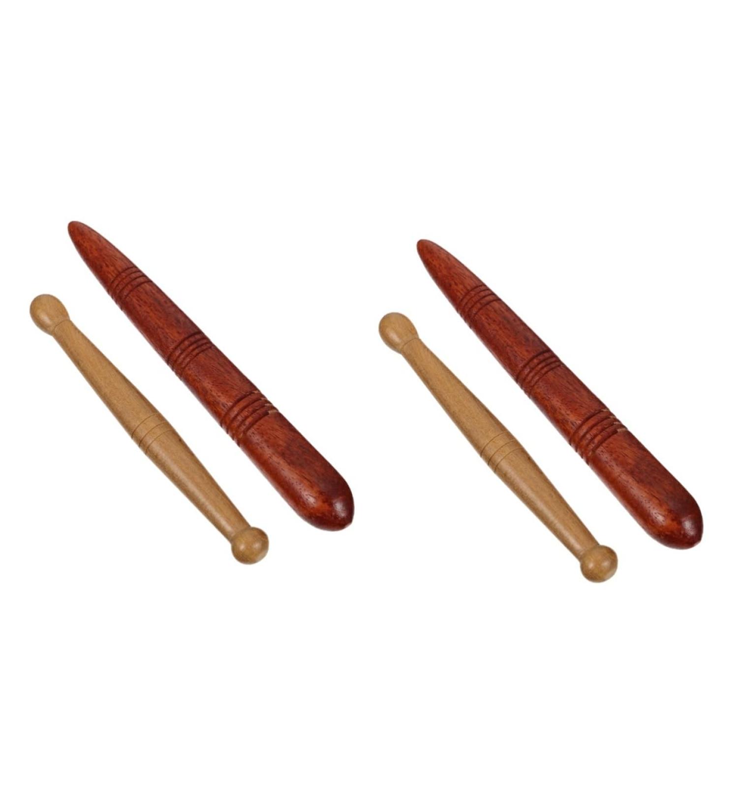 Healeved 2-Set Wooden Acupuncture Rods & Gua Sha Massage Board - Hand Foot Reflexology & Trigger Point Relief - Buy Online on GoSupps.com