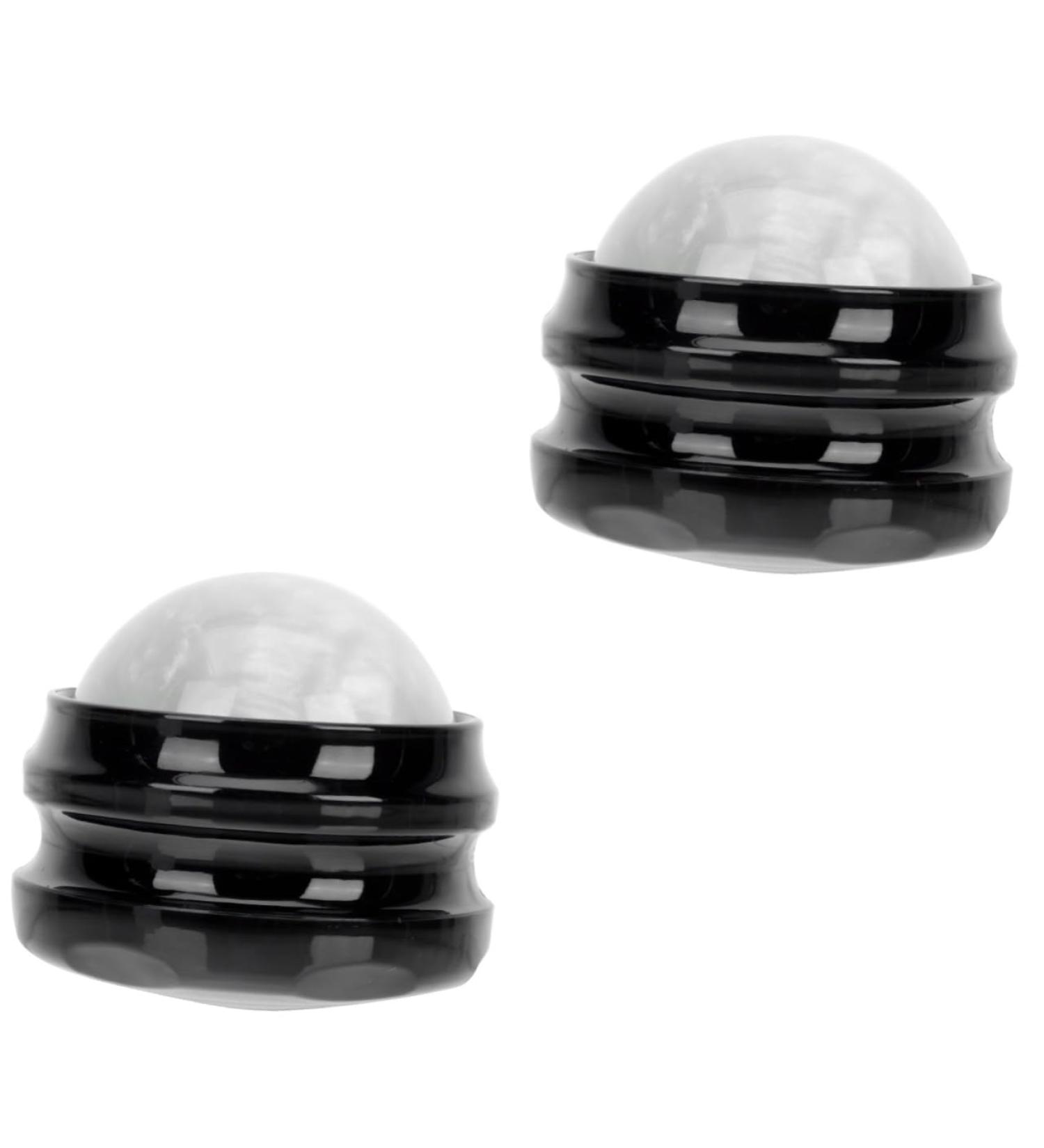 Ultechnovo Facial Massage Tools - 2-Piece Earth Tones Ball Set for Essential Oil Fitness | Office Relaxation Device | Black Base Fascia Rollers - Buy Online on GoSupps.com