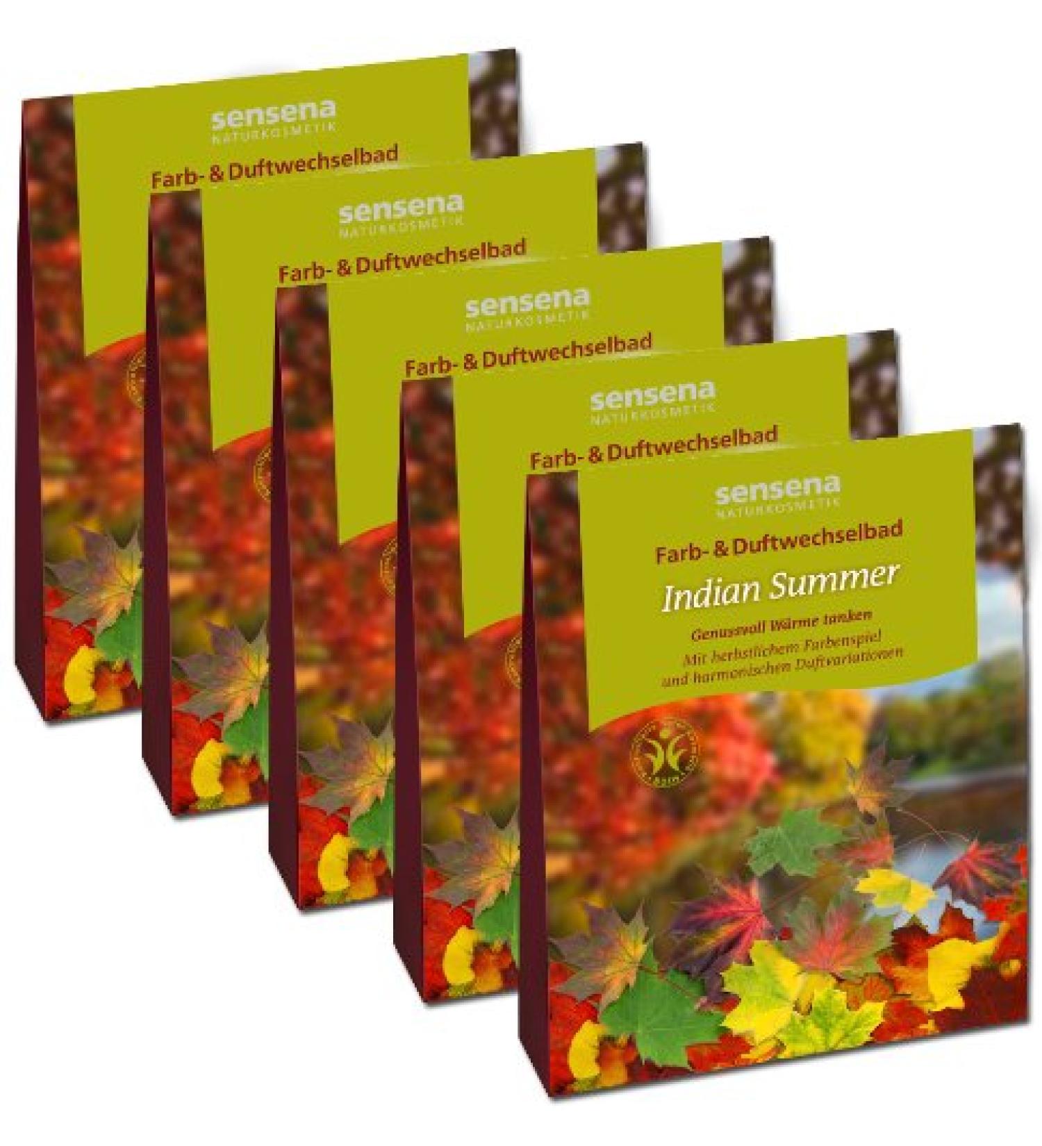 Natural cosmetics colour & fragrance changing bath value pack "Indian Summer" 5x 100 g