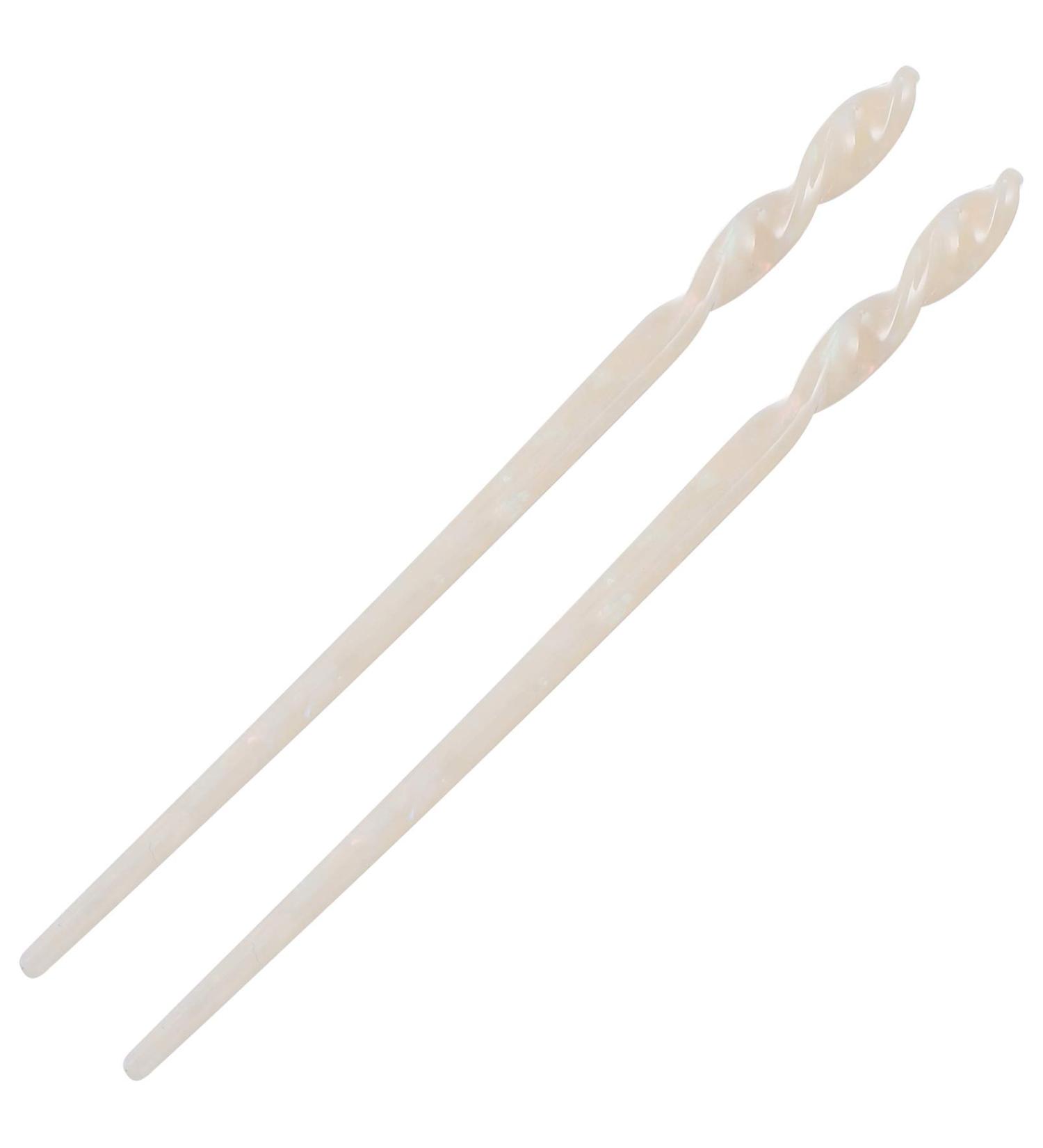 Beaupretty Acetate Hair Sticks - Twist Design Chopsticks (2pcs) - Japanese Vintage Hair Accessories - Buy Online on GoSupps.com