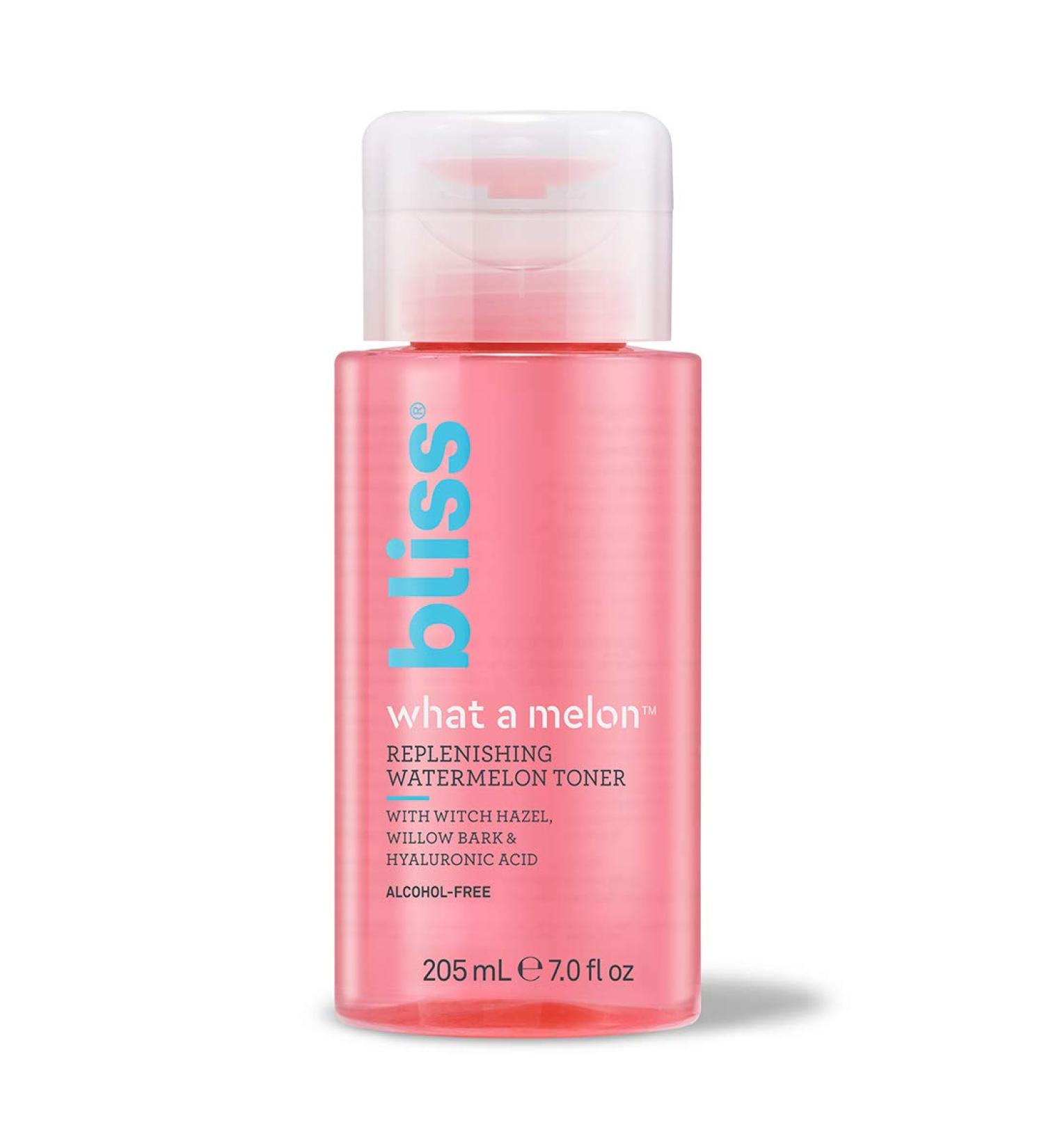 Bliss What a Melon Watermelon Toner | Refresh & Energize Skin | Vegan, Cruelty-Free, Paraben-Free | 7 oz - Buy Online on GoSupps.com