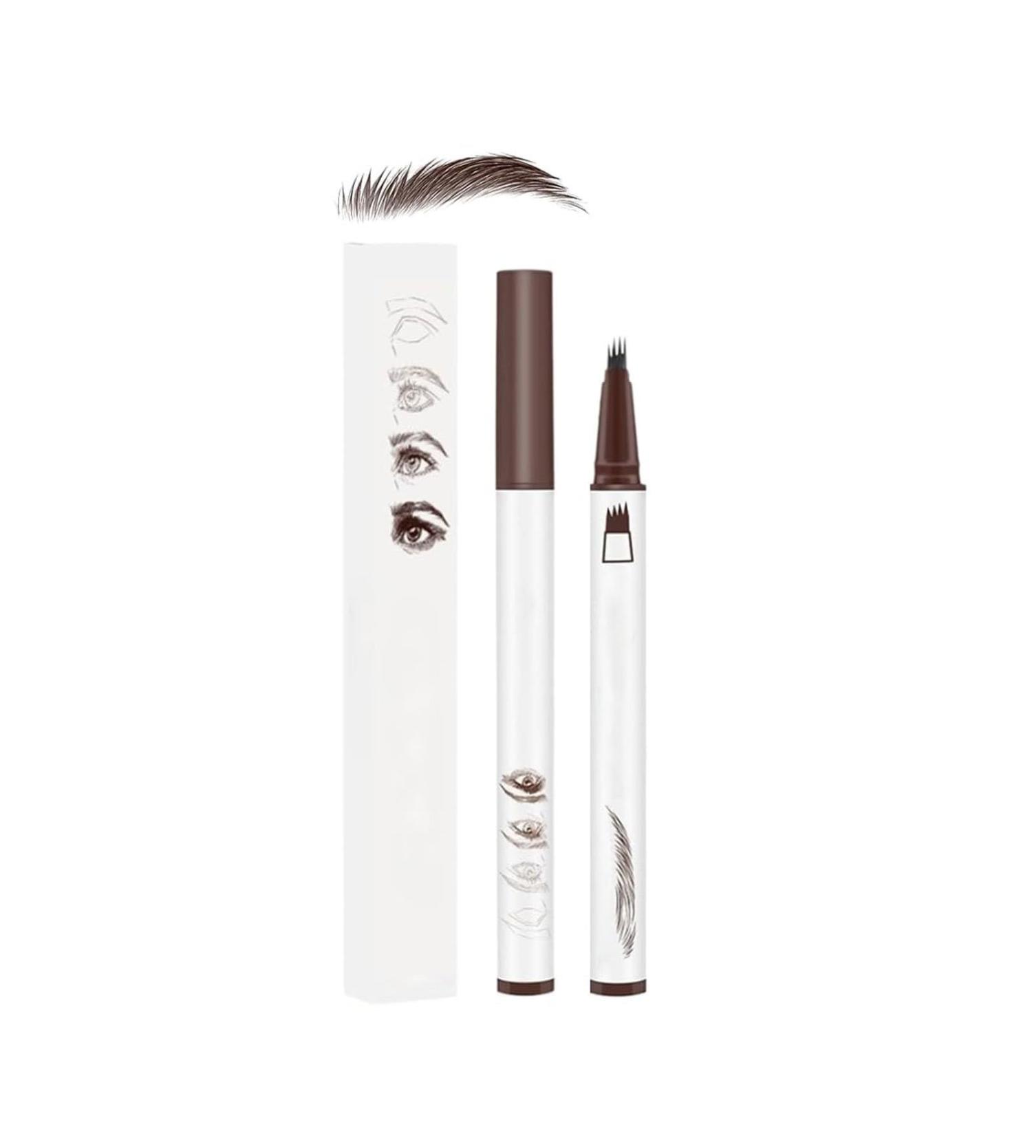 Upgrade aterproof Brow Pencil With icro-Fork Tip 3D agic Eyebrow Pencil 4-Head Split aterproof Long-lasting Eyebrow Pencil Natural Makeup Fine troke Eyebrow attoo Pencil (Brown One Size) 1 count (Pack of 1) Brown - Buy Online on GoSupps.com