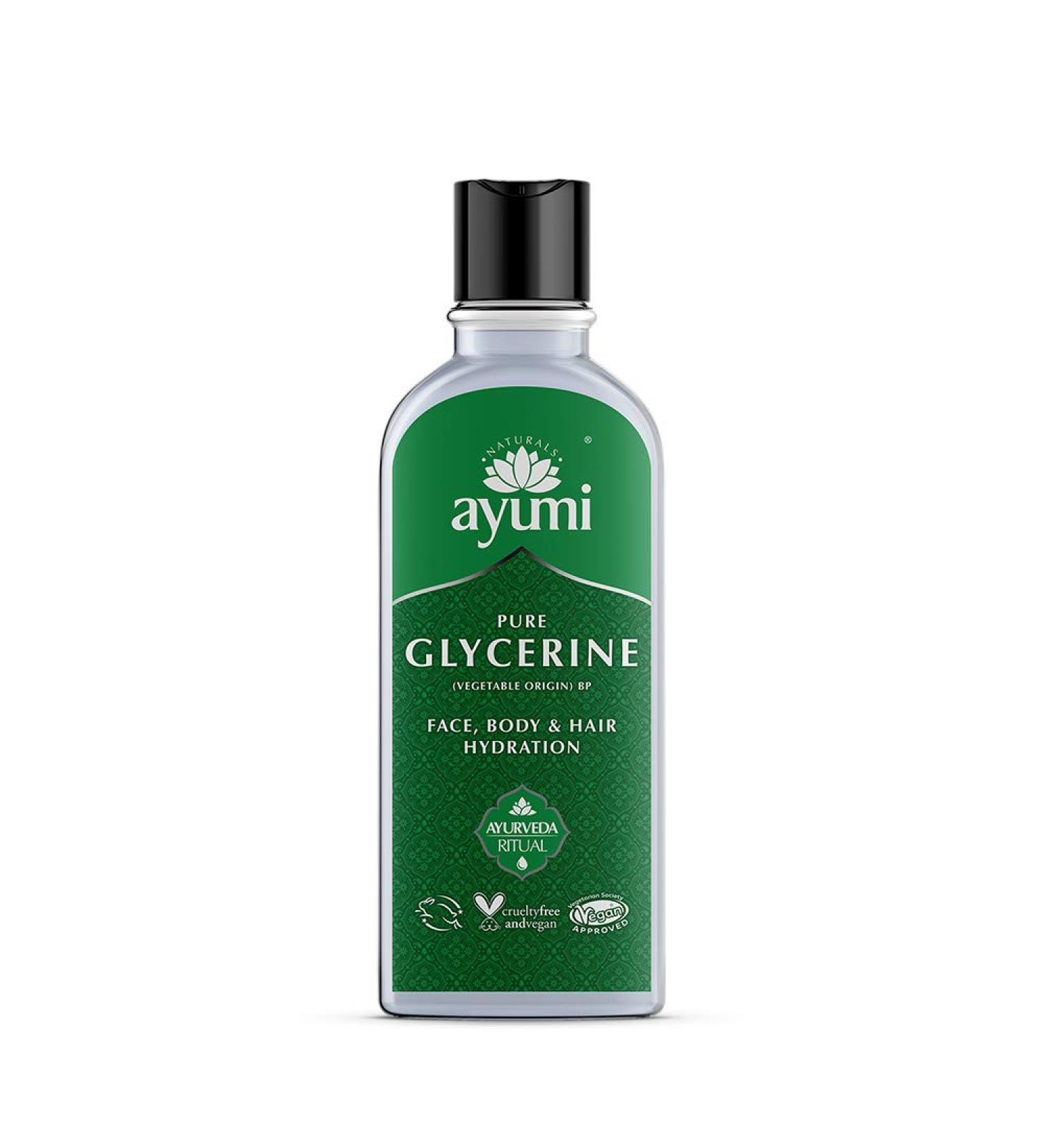 Ayumi Pure Glycerine Ultimate Hydration for Face Body & Hair | 150ml for Dry Skin Relief - Buy Online on GoSupps.com