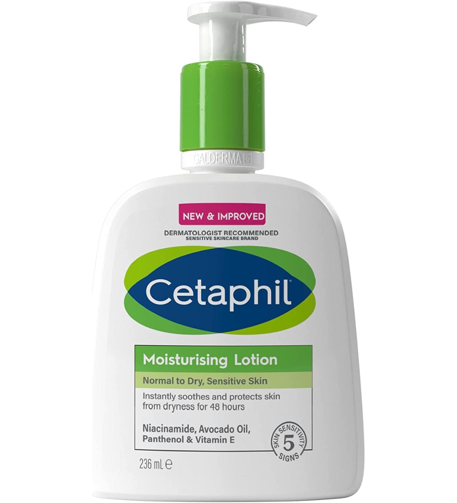 Cetaphil Moisturising Lotion 236ml with Niacinamide - Face & Body Moisturiser - Buy Online on GoSupps.com