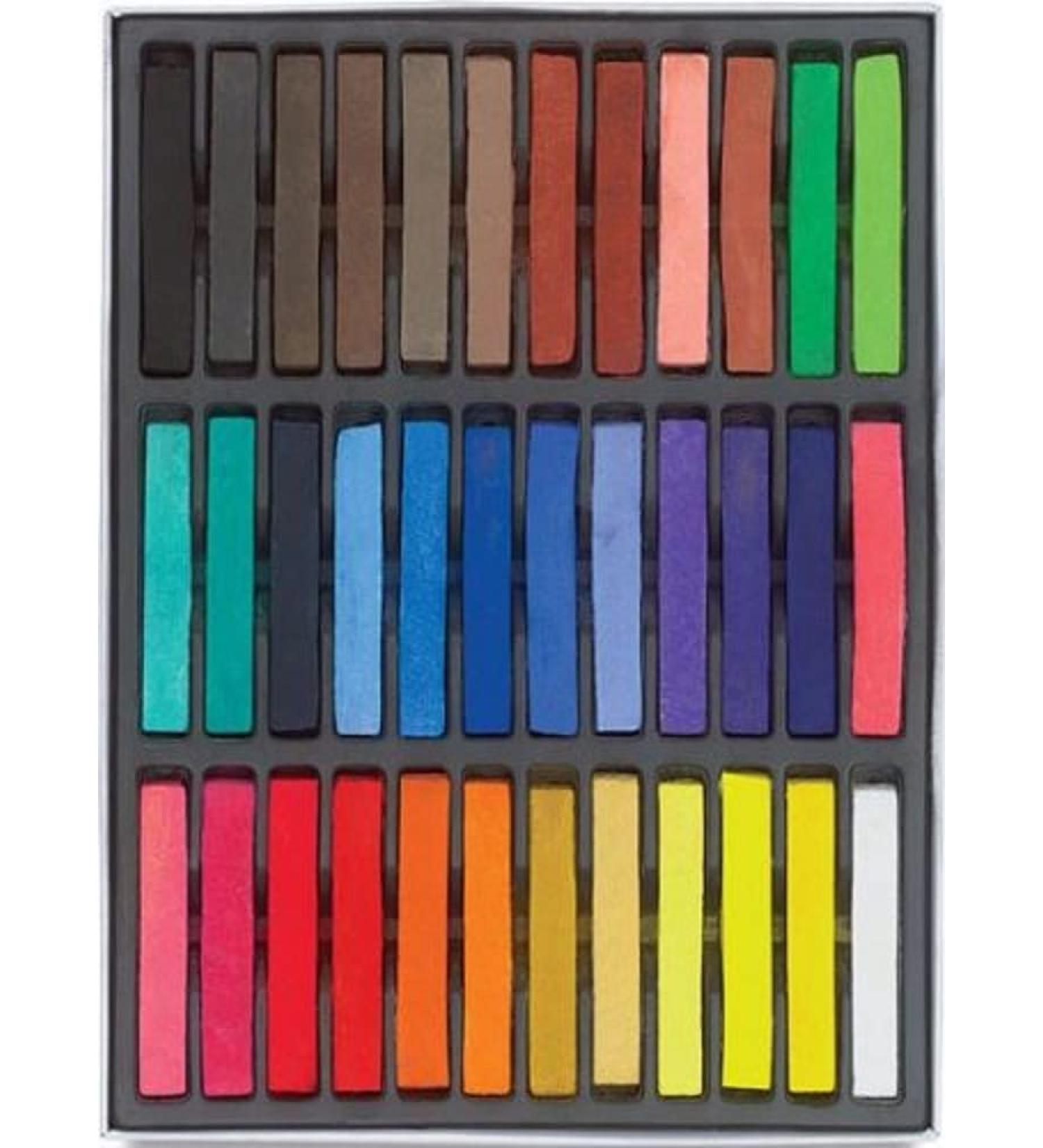 36 Non-Toxic Temporary Hair Pastel Chalk Beauty Kit
