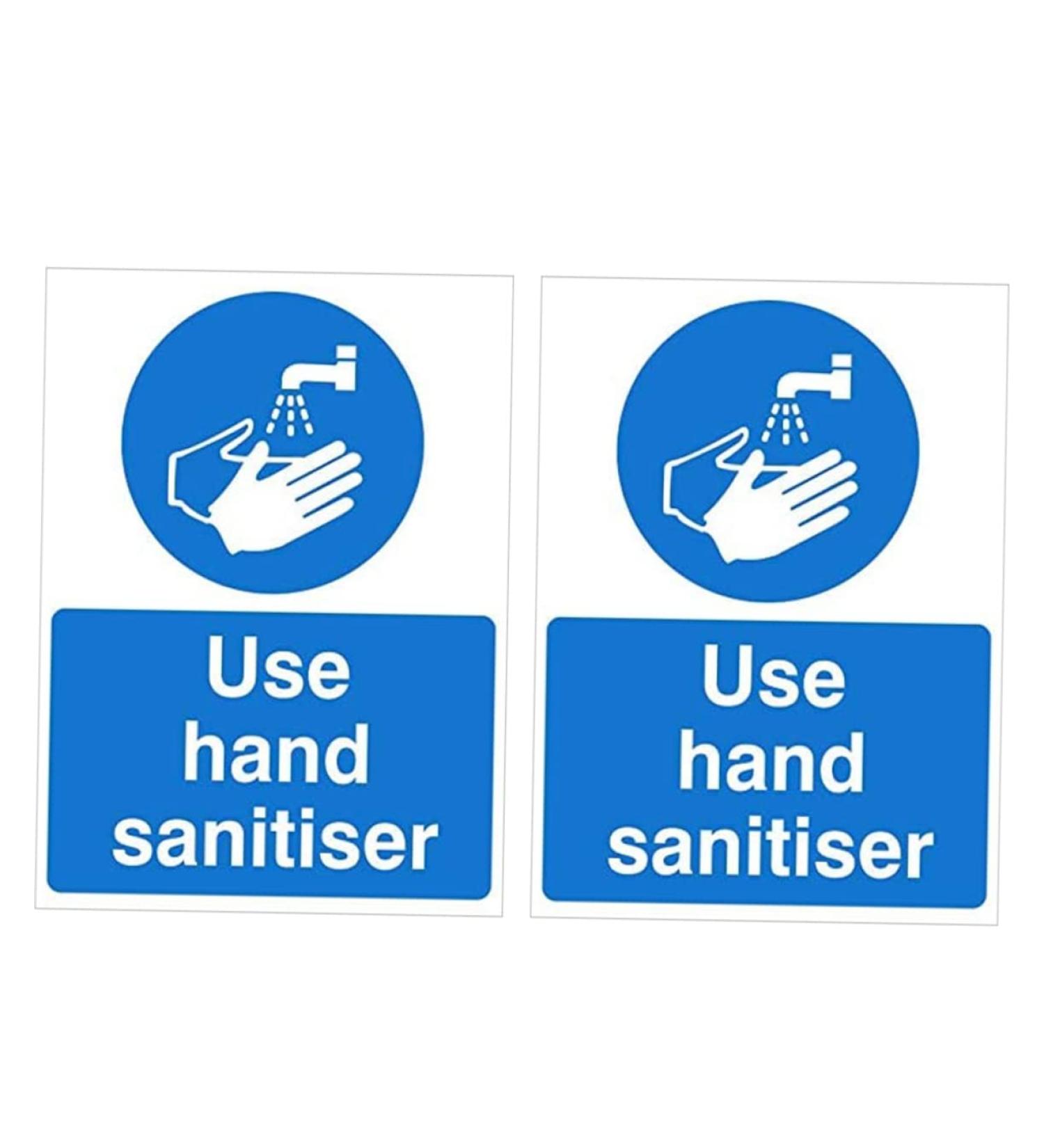 Set of 5 Wash Your Hands Sticker Set - Hand Sanitizer Sign for Handwashing - 20x15x1cm - GLEAVI - Buy Online on GoSupps.com