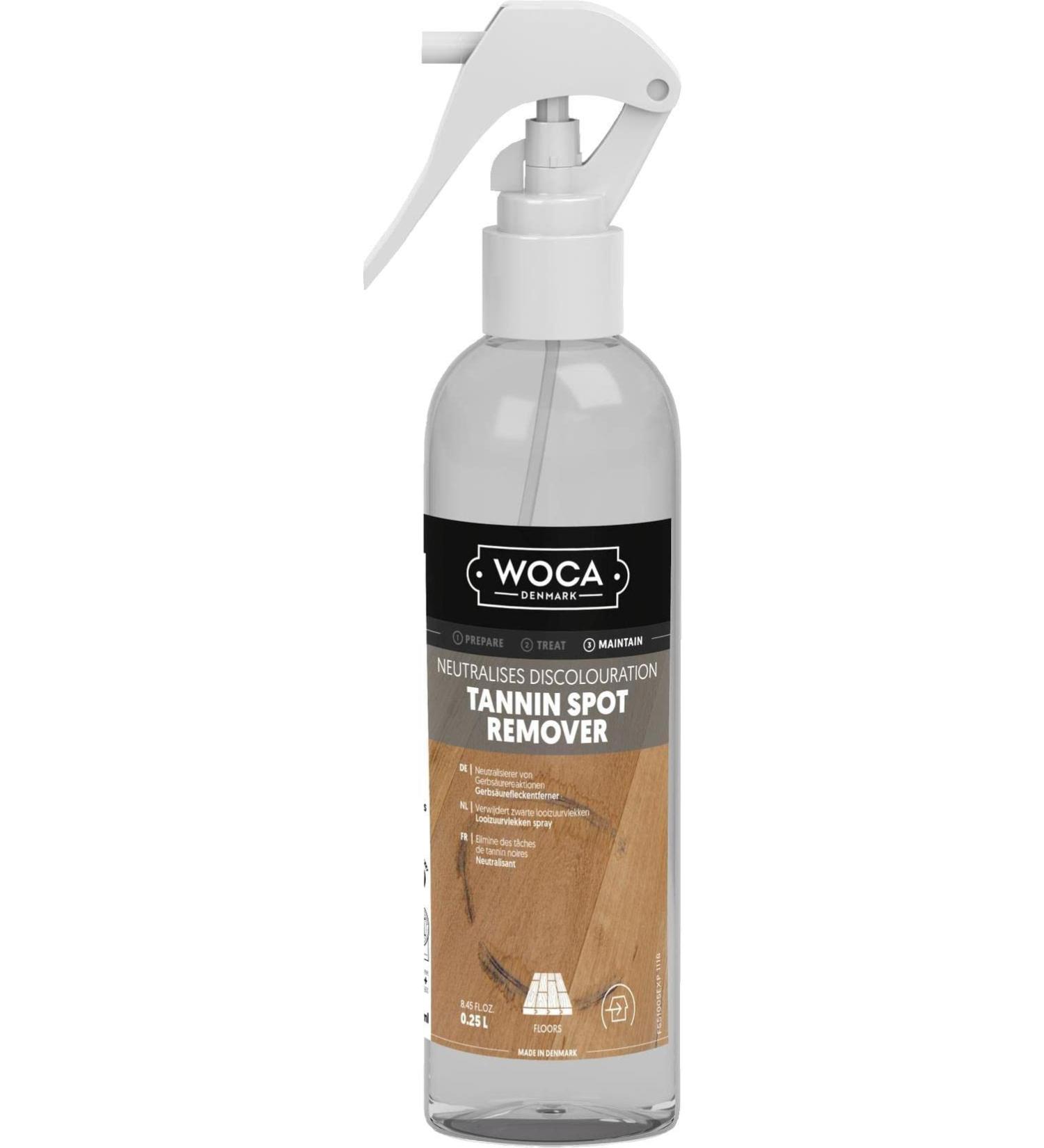 WOCA Denmark Tannin Spot Remover - Removes Black Stains and Rings On Wood Furniture Wood Cabinets Wood Floors and Millwork - 9oz