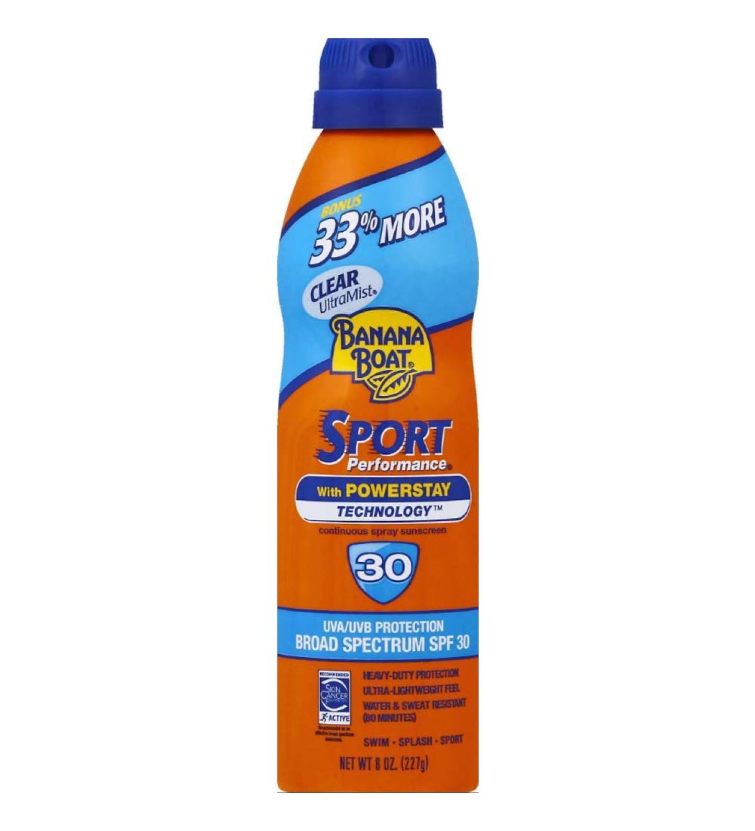 Sport Performance Clear Ultramist Broad Spectrum SPF 30 Spray Suncreen 8 oz