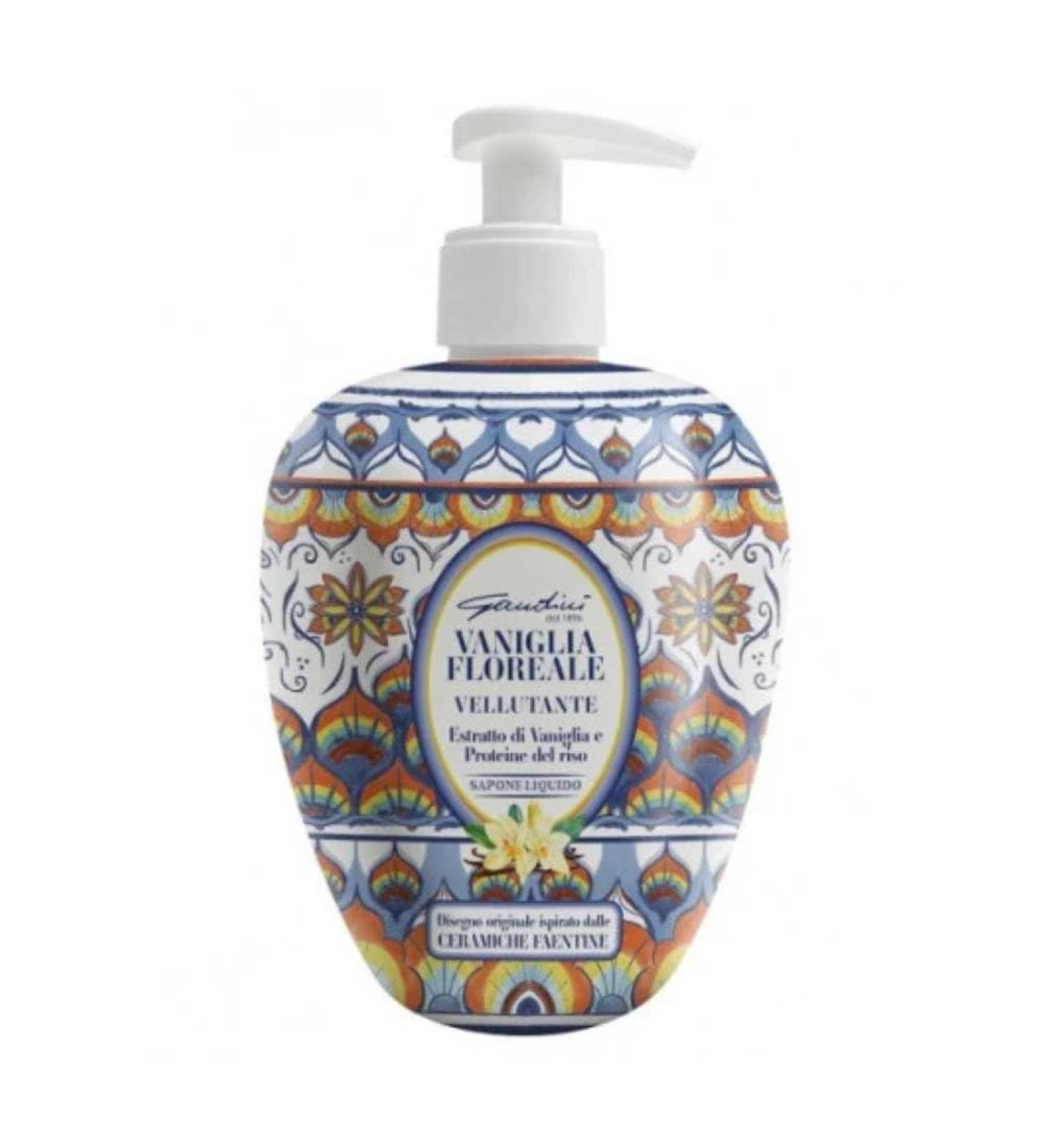 Gandini Gandini Floral Vanilla Liquid Hand Soap with Velvety Vanilla and Rice Proteins 500ml