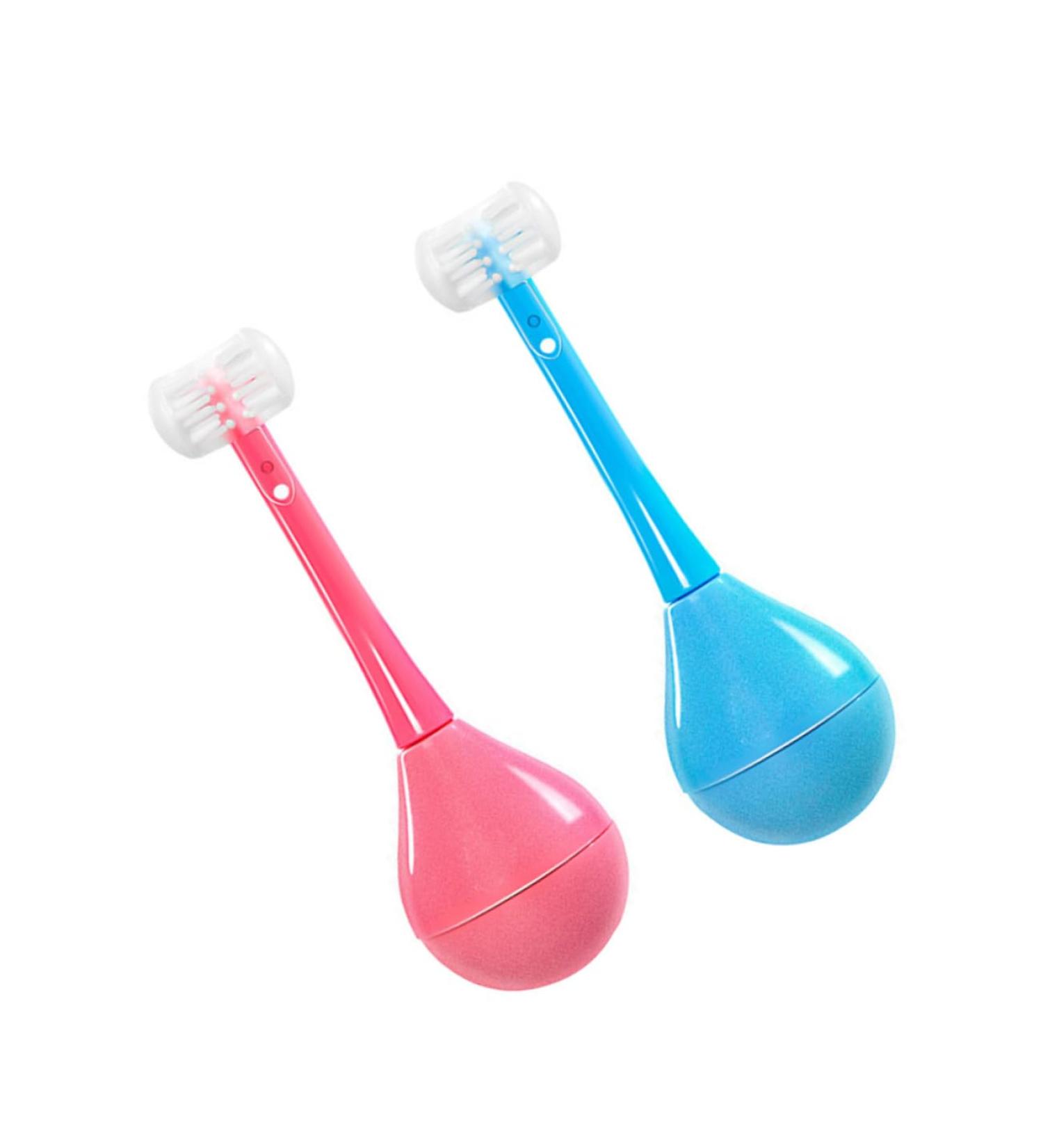Minkissy 2-Pack Tumbler Toothbrush Set for Kids - Fun Cartoon Design Oral Hygiene Tools for Children - Buy Online on GoSupps.com