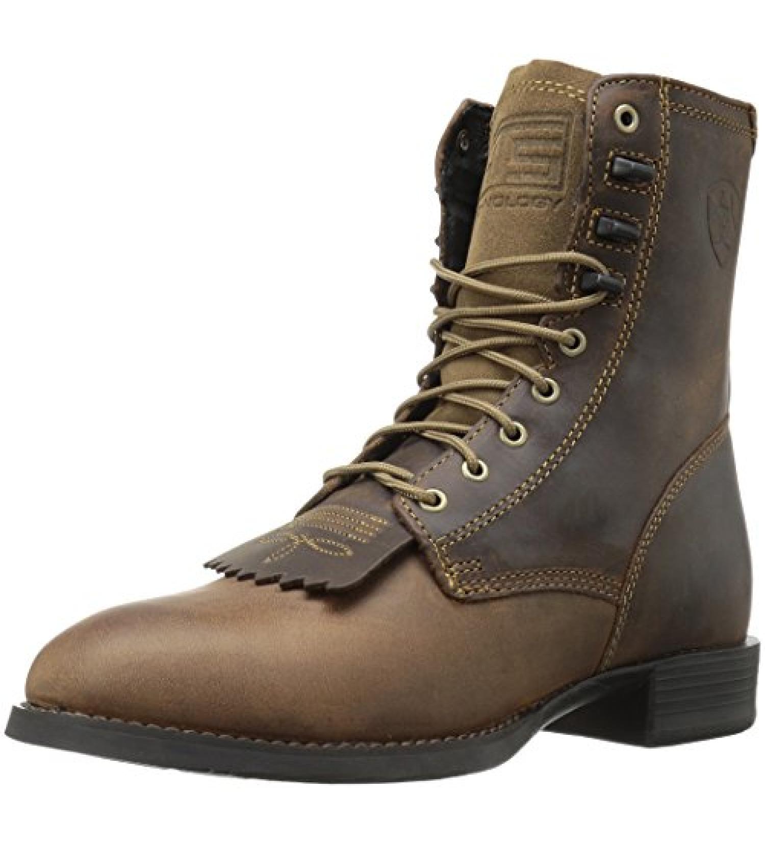 ARIAT Men's Heritage Lacer Boot Western 10.5 Distressed Brown - Premium Quality Cowboy Boots - Buy Online on GoSupps.com