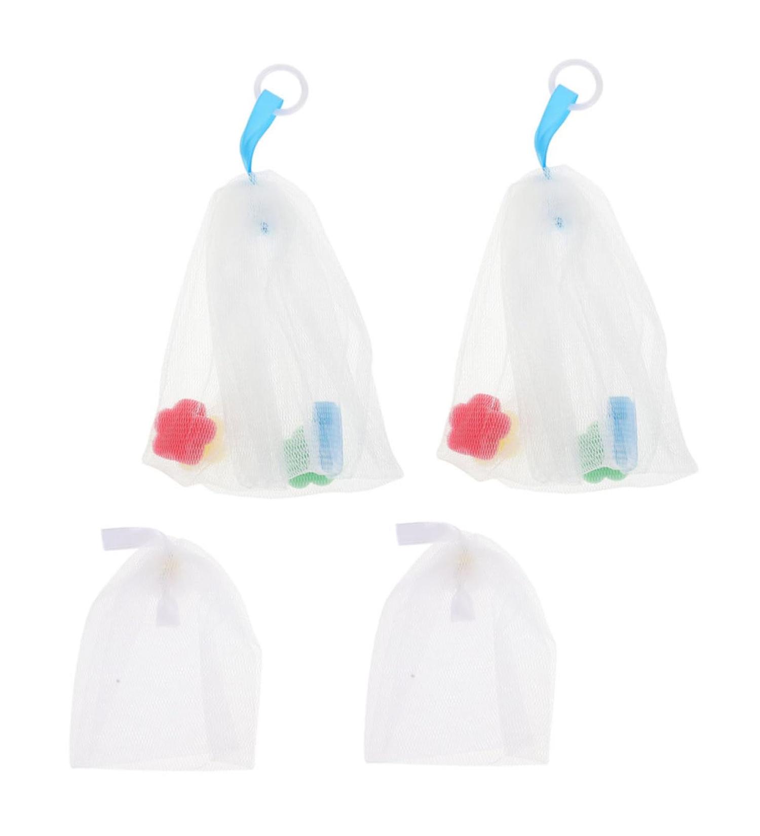 Baluue 4pcs Foaming Net Facial Foaming Nets Foamer Pouches Soap Pouch Pe - Buy Online on GoSupps.com