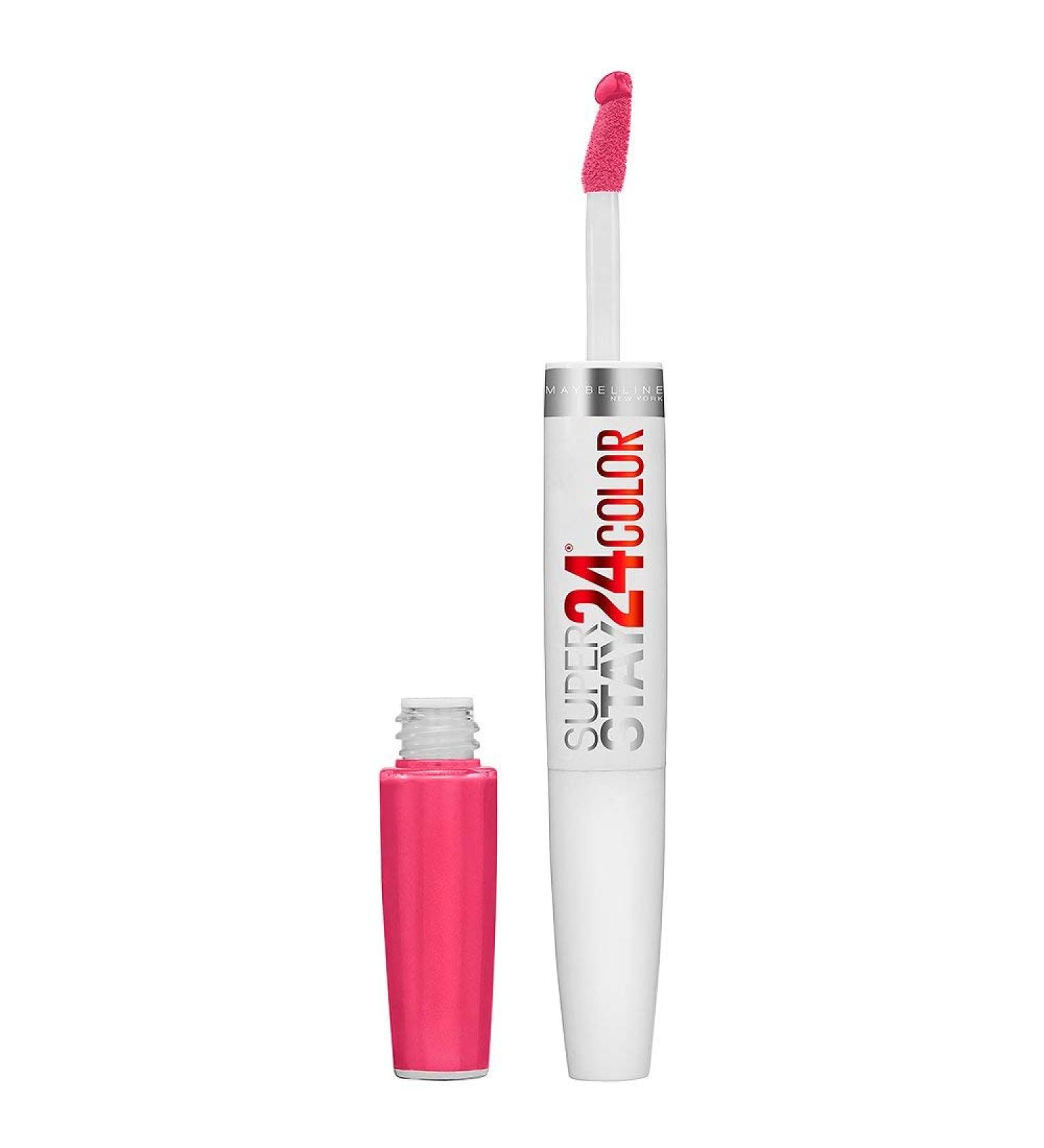 Maybelline SuperStay 24 Hour Lip Color 140 Roaring Rose 9 ml - Long Lasting Lipstick - Buy Online on GoSupps.com