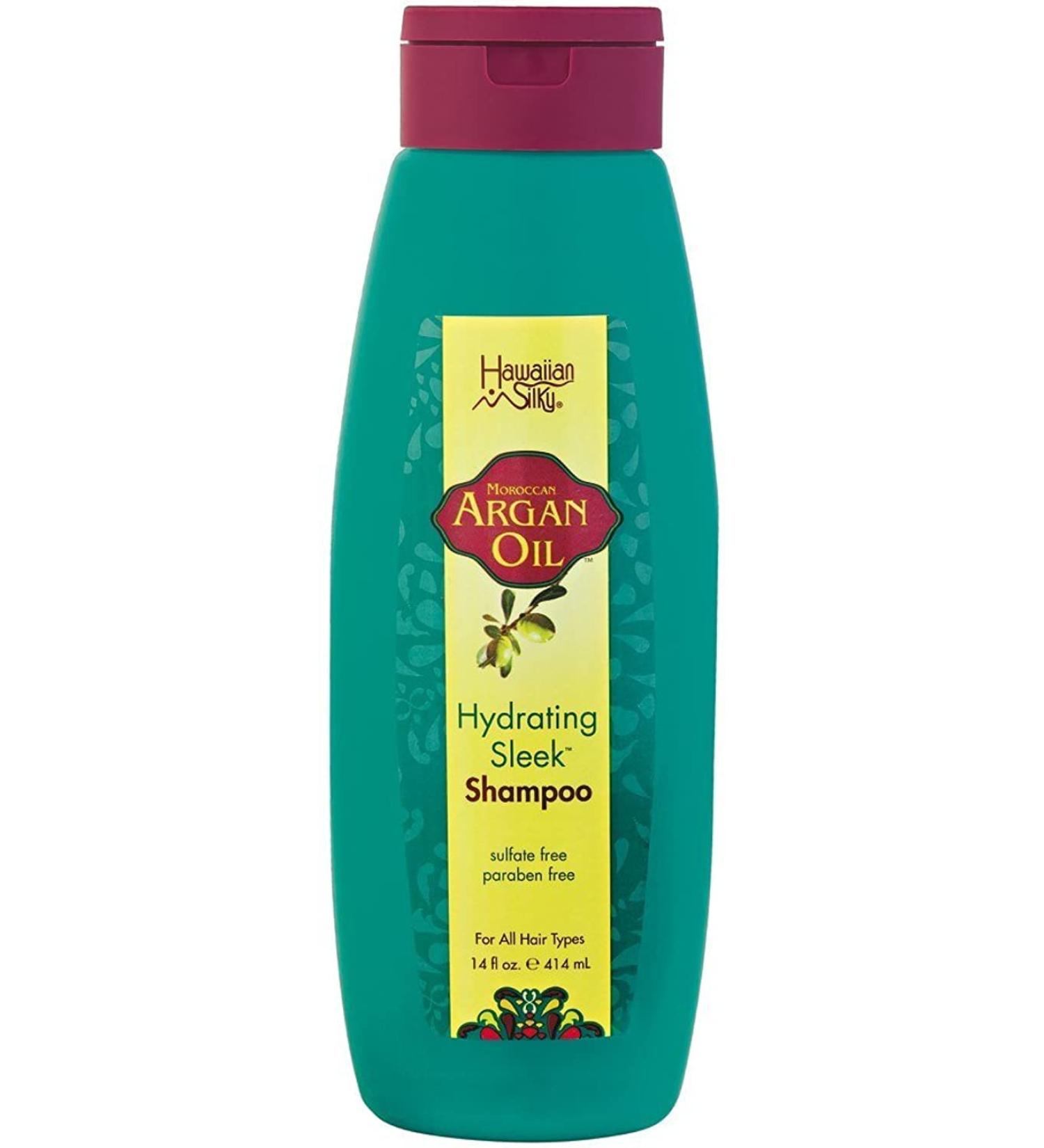 Hawaiian Silky Argan Oil Hydrating Sleek Shampoo 14 Ounce