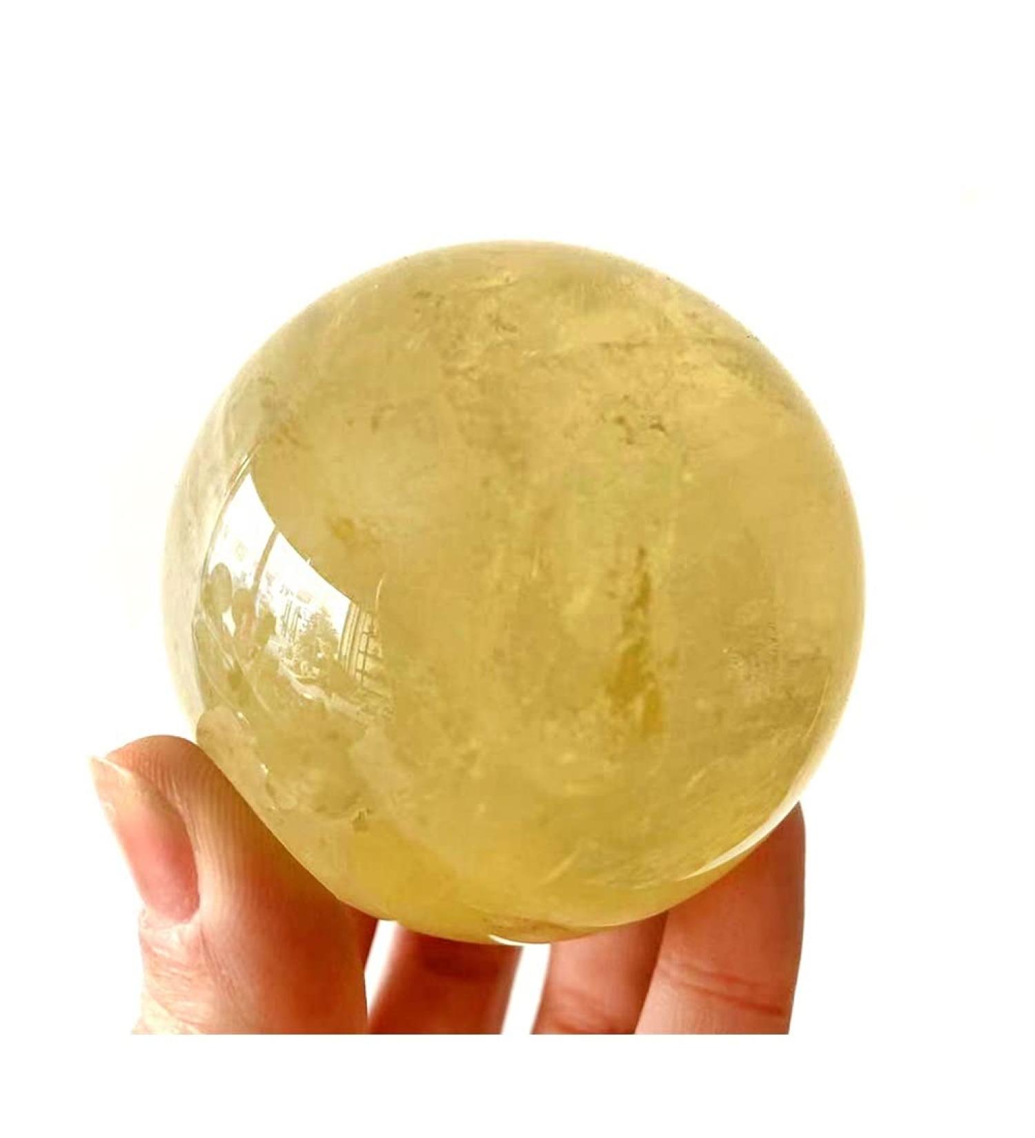 Collection Natural Citrine Crystal Quartz Sphere Healing Crystal Ball Globe for Feng Shui Decoration Specimen (Size : 100g) - Buy Online on GoSupps.com