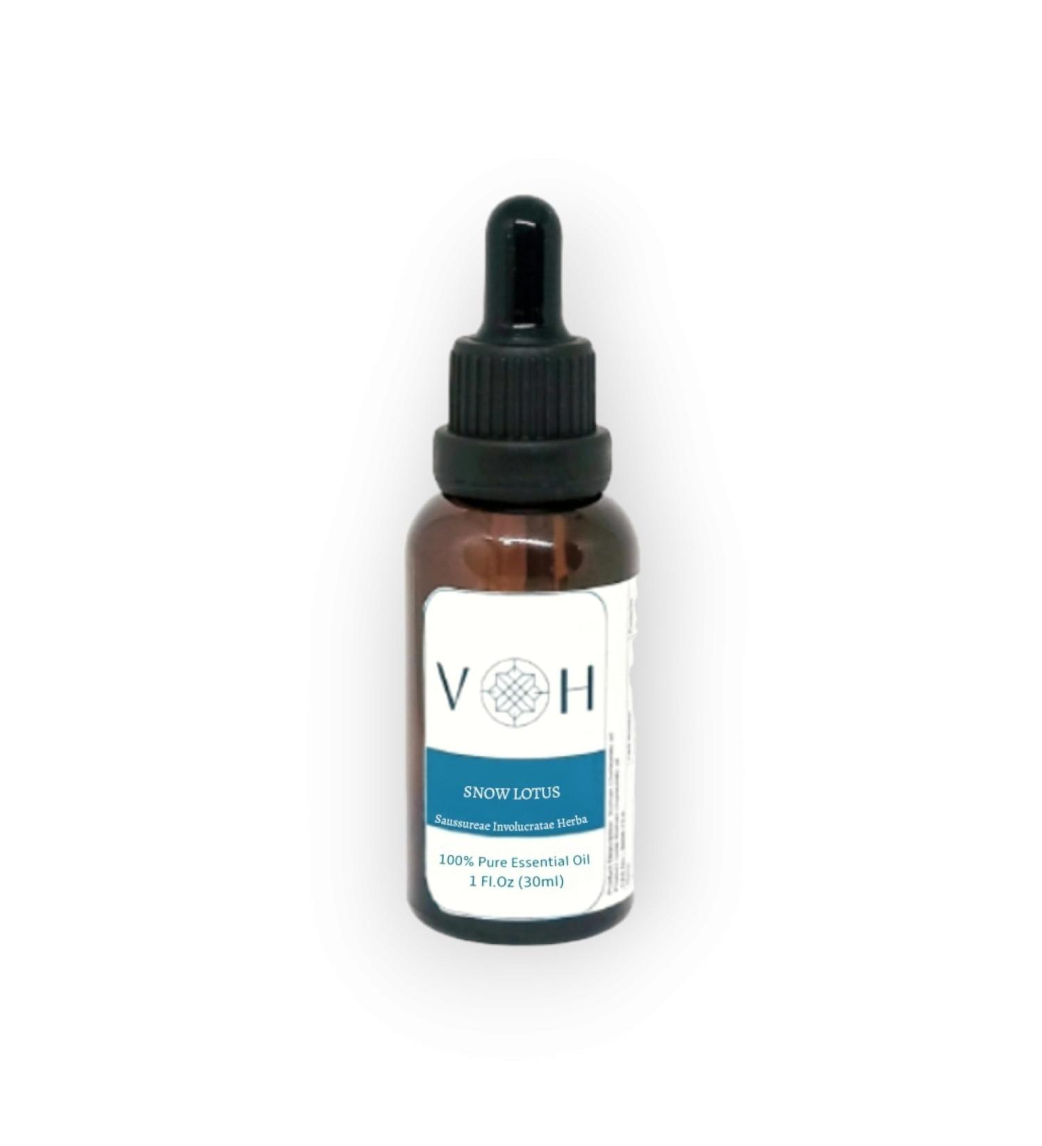 VH Pure Himalayan Snow Lotus Essential Oil - 100% Natural Healing Oil | 1 Fl Oz | International Shipping Available - Buy Online on GoSupps.com