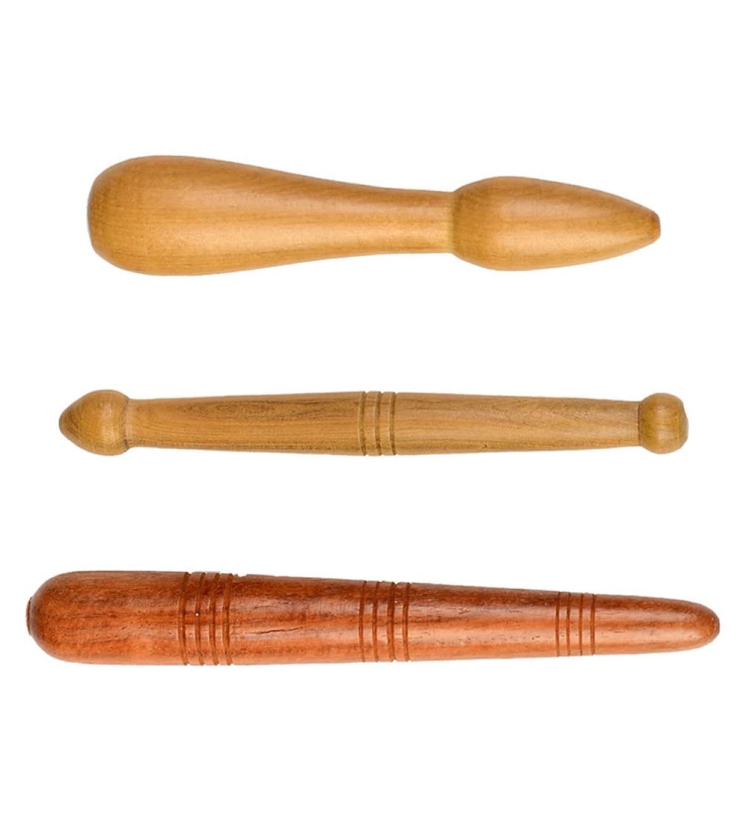 Milists 3x Manual Point Massage Pencils - Portable Wooden Massage Tools for Foot Face & Body - S M L Sizes - Buy Online on GoSupps.com