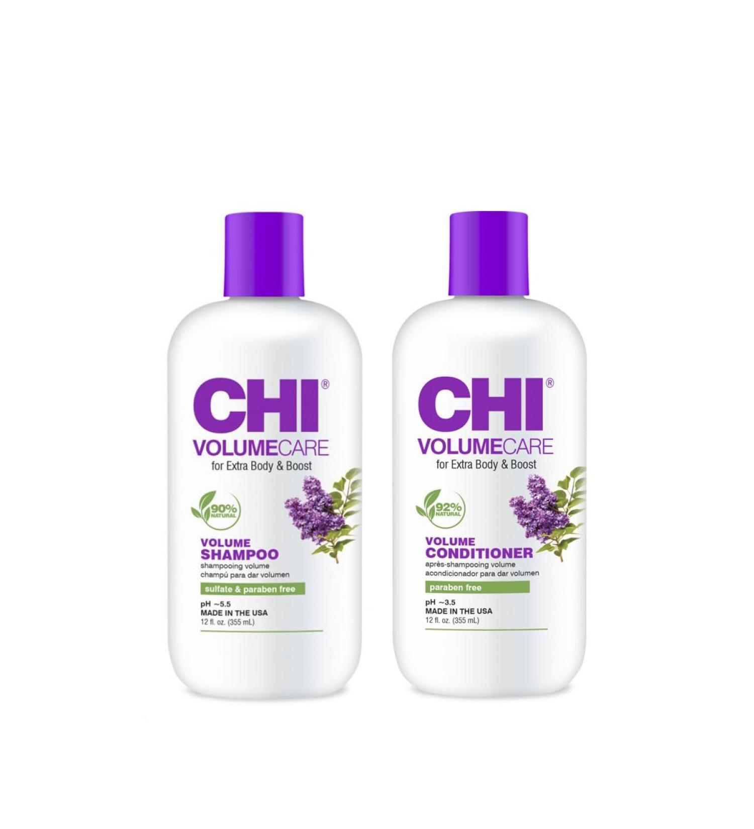 CHI VOLUMECARE Volume Shampoo & Conditioner Set 355ml each For Fine & Thin Hair Paraben Free - Buy Online on GoSupps.com