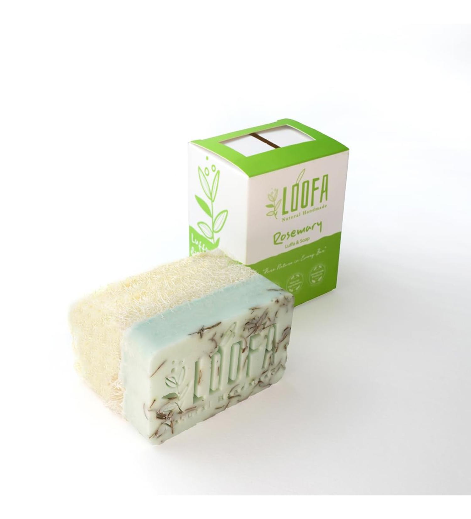 Natural Handmade Loofah & Soap (Rosemary)