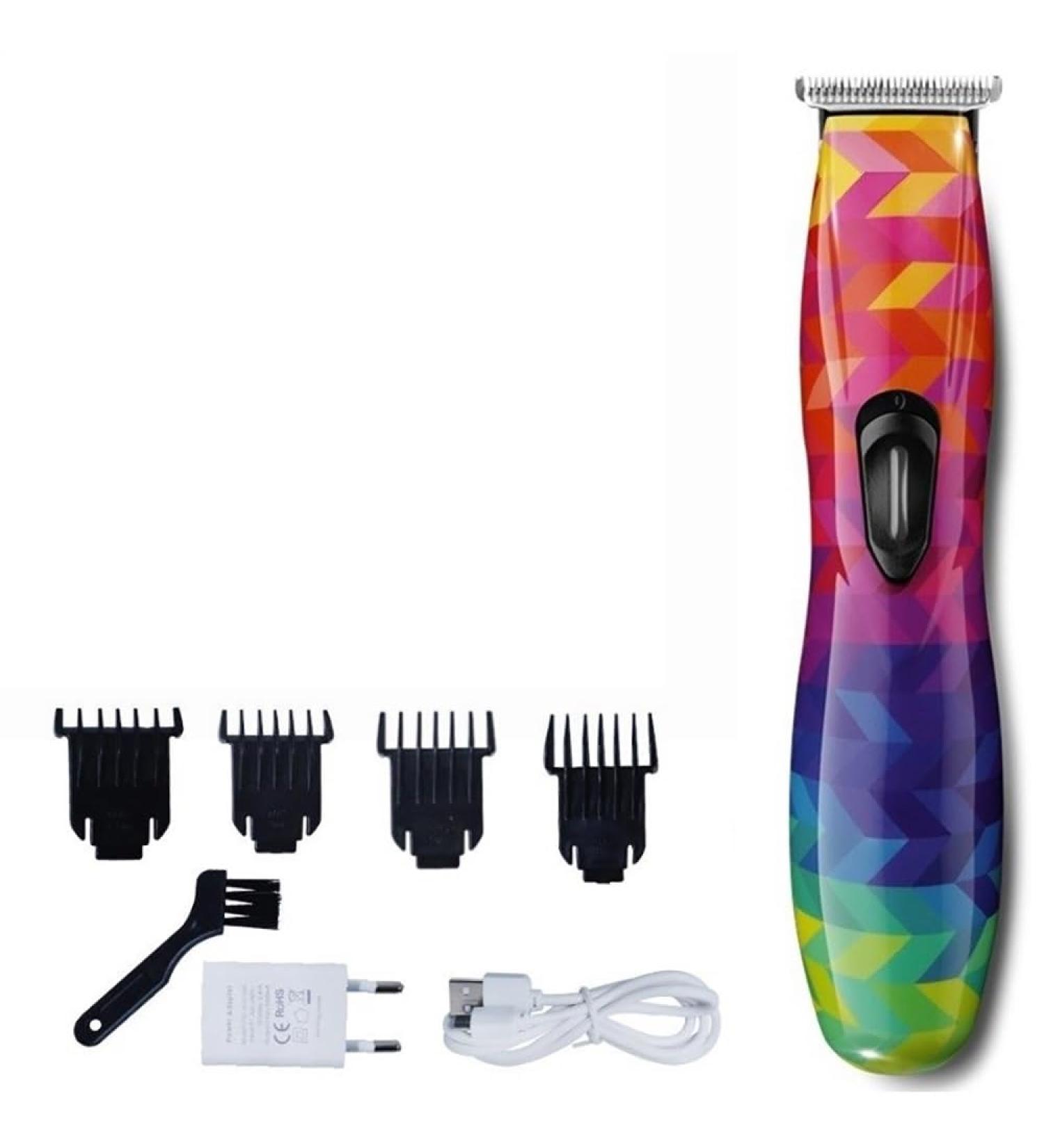 Hair Clippers Rechargeable hair trimmer professional electric beard hair clipper for men hair cutting machine barber cordless zero blade (Color : D8 rainbow) - Buy Online on GoSupps.com