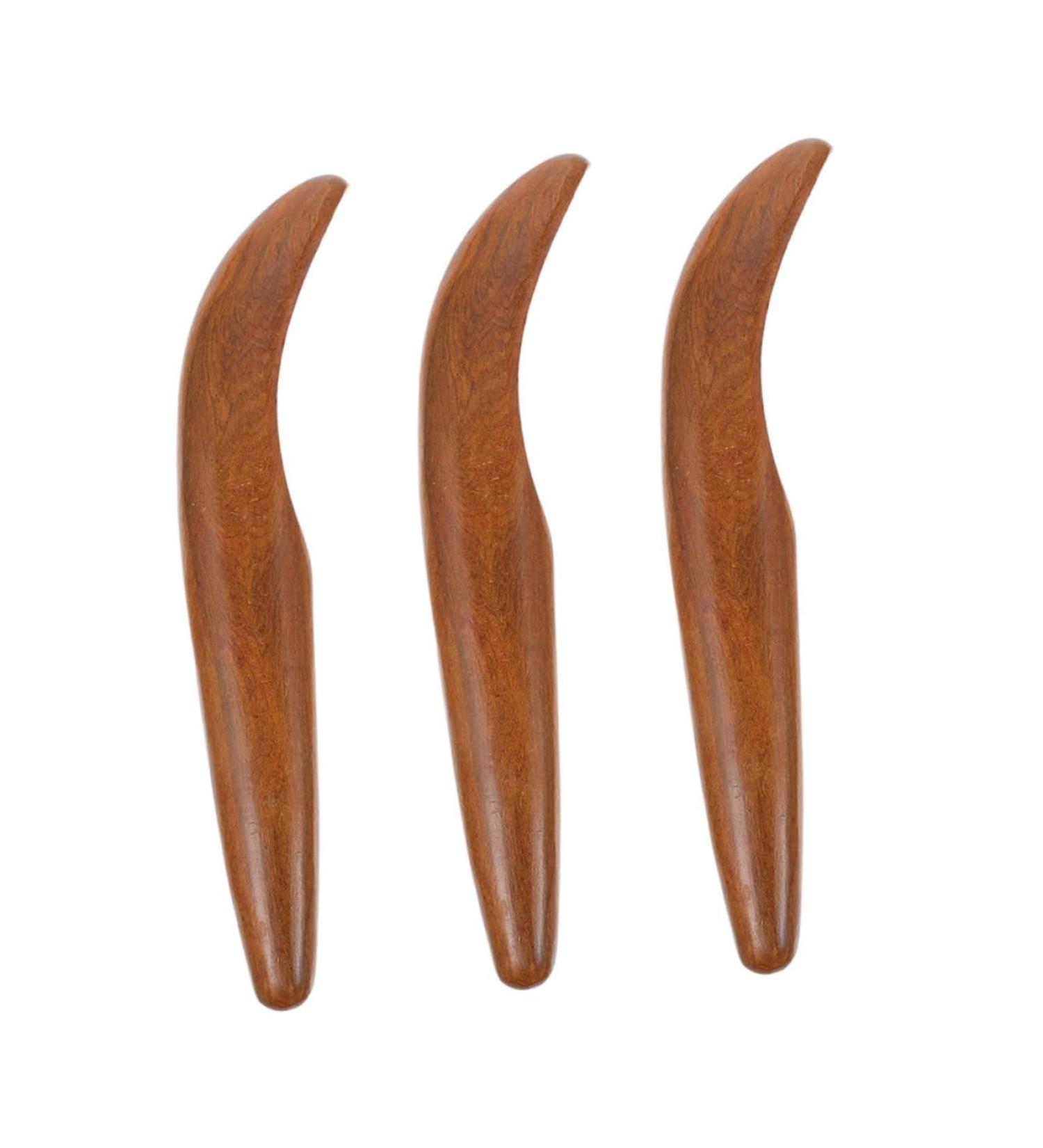 Gleavi 3-Piece Wooden Acupuncture Point Stick | Manual Body Massage Tool | Muscle-Scooter & Scricing Instrument for Effective Relief - Buy Online on GoSupps.com