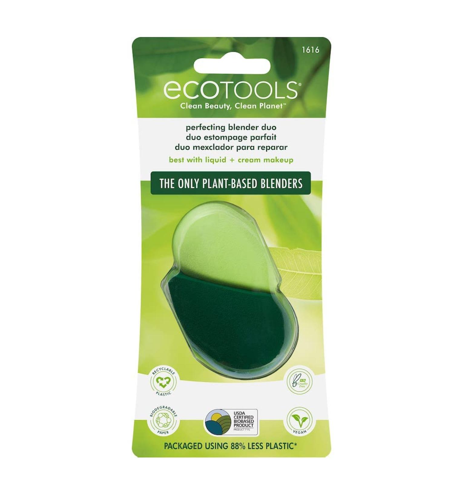 EcoTools Perfecting Blender Duo - 2 Premium Makeup Sponges for Flawless Application - Buy Online on GoSupps.com