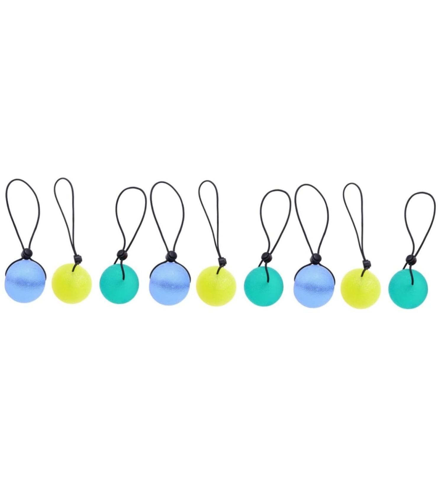 Beaupretty 9 PC Power Balls - Silicone Hand Exercise Squeezeballs for Grip Strength & Fitness Training | International Shipping - Buy Online on GoSupps.com