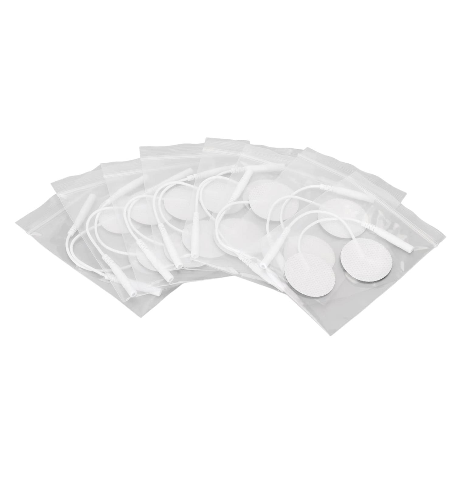 16 Pack Self-Adhesive Reusable Electrode Pads for TENS Units - Round 3 cm Replacement Pads for Muscle Stimulation - Buy Online on GoSupps.com