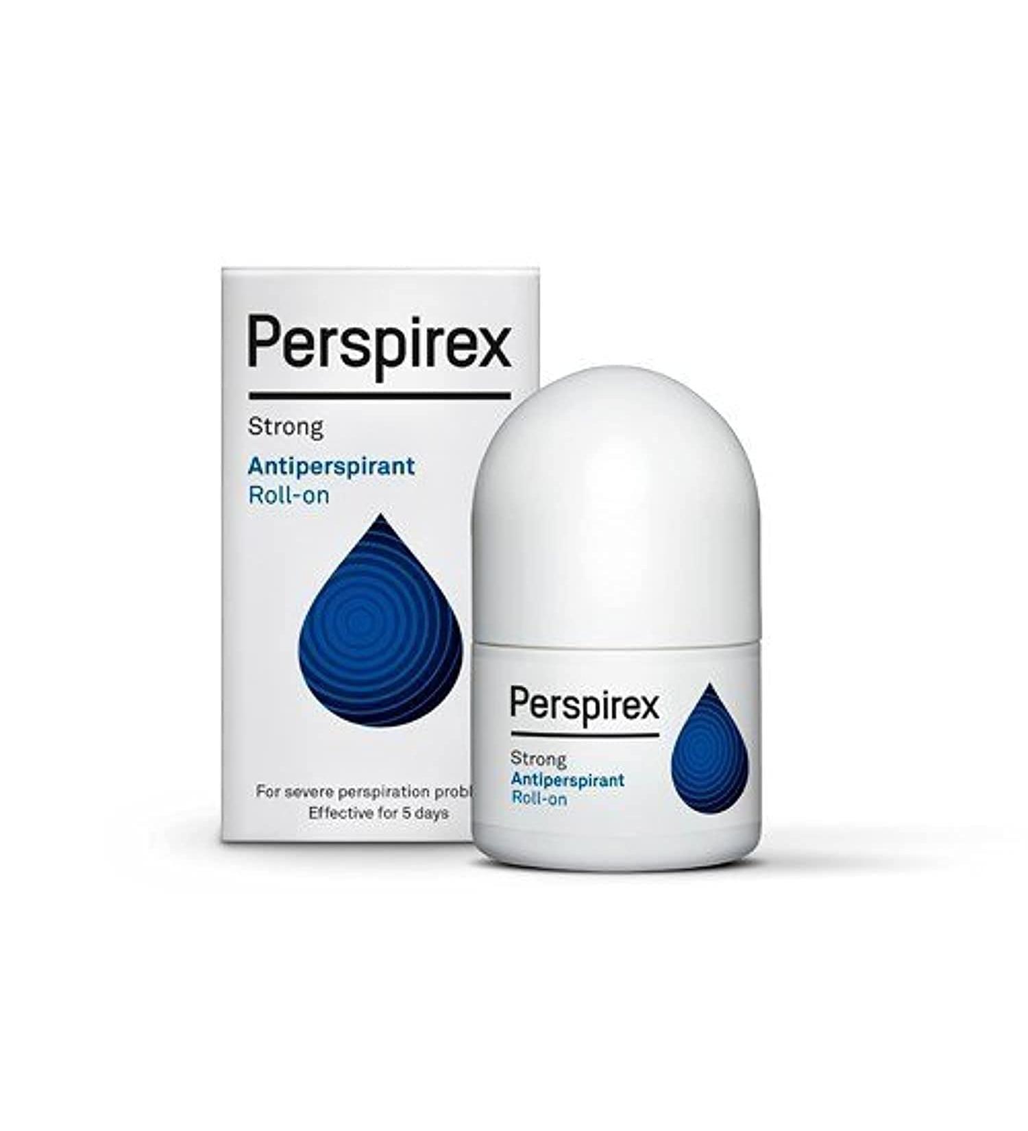 Perspirex Strong Antiperspirant Roll On 20ml - Clinical Strength Formula - Buy Online on GoSupps.com