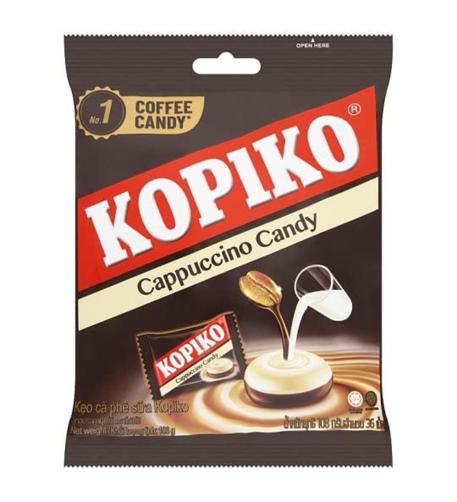 Kopiko Cappuccino Candy - 350g Bag of Coffee Sweets (100 pieces) - Buy Online on GoSupps.com