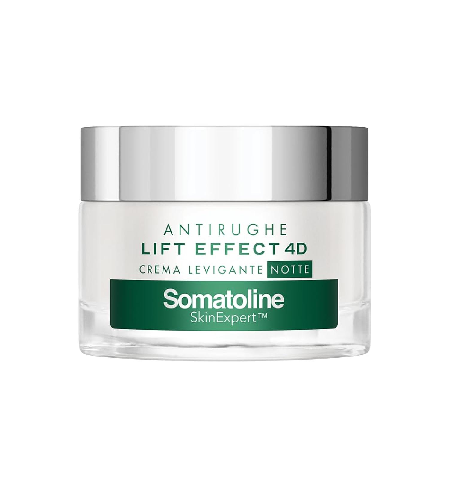 Somatoline SkinExpert Lift Effect 4D smoothing night face cream facial care for women antiaging with hyaluronic acid 50 ml - Buy Online on GoSupps.com
