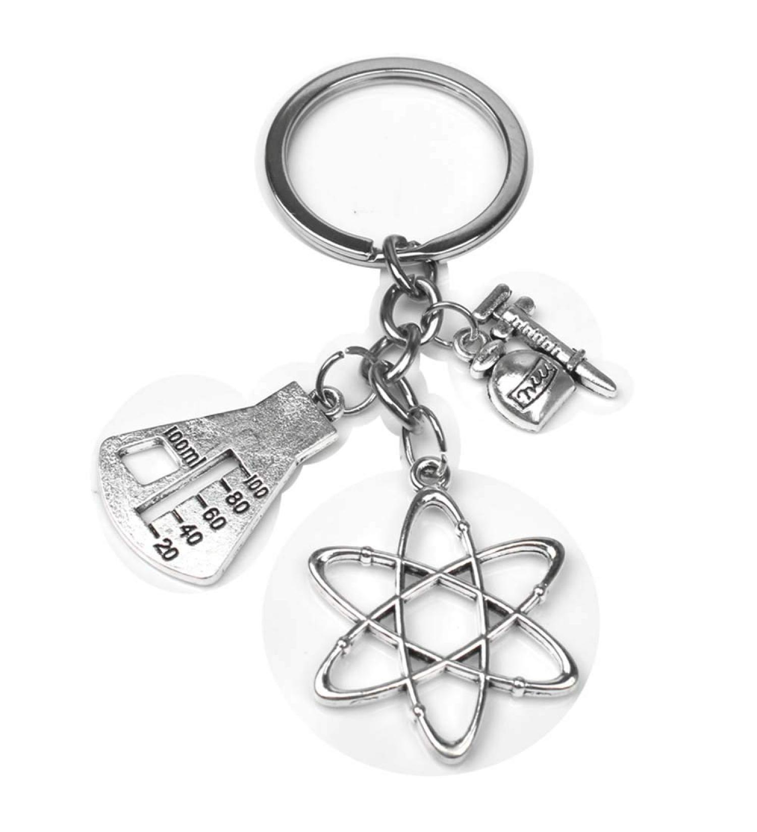Medical key chain needle syringe stethoscope cute keychain jewelry gift DIY handmade (#6)