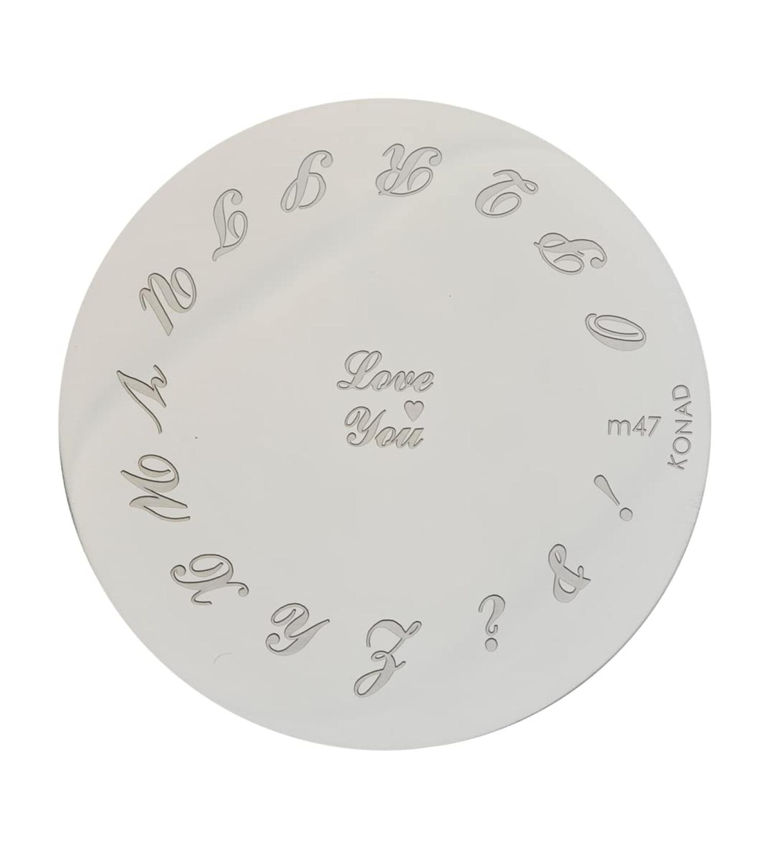 Konad stencil stamping stamping stencil M47