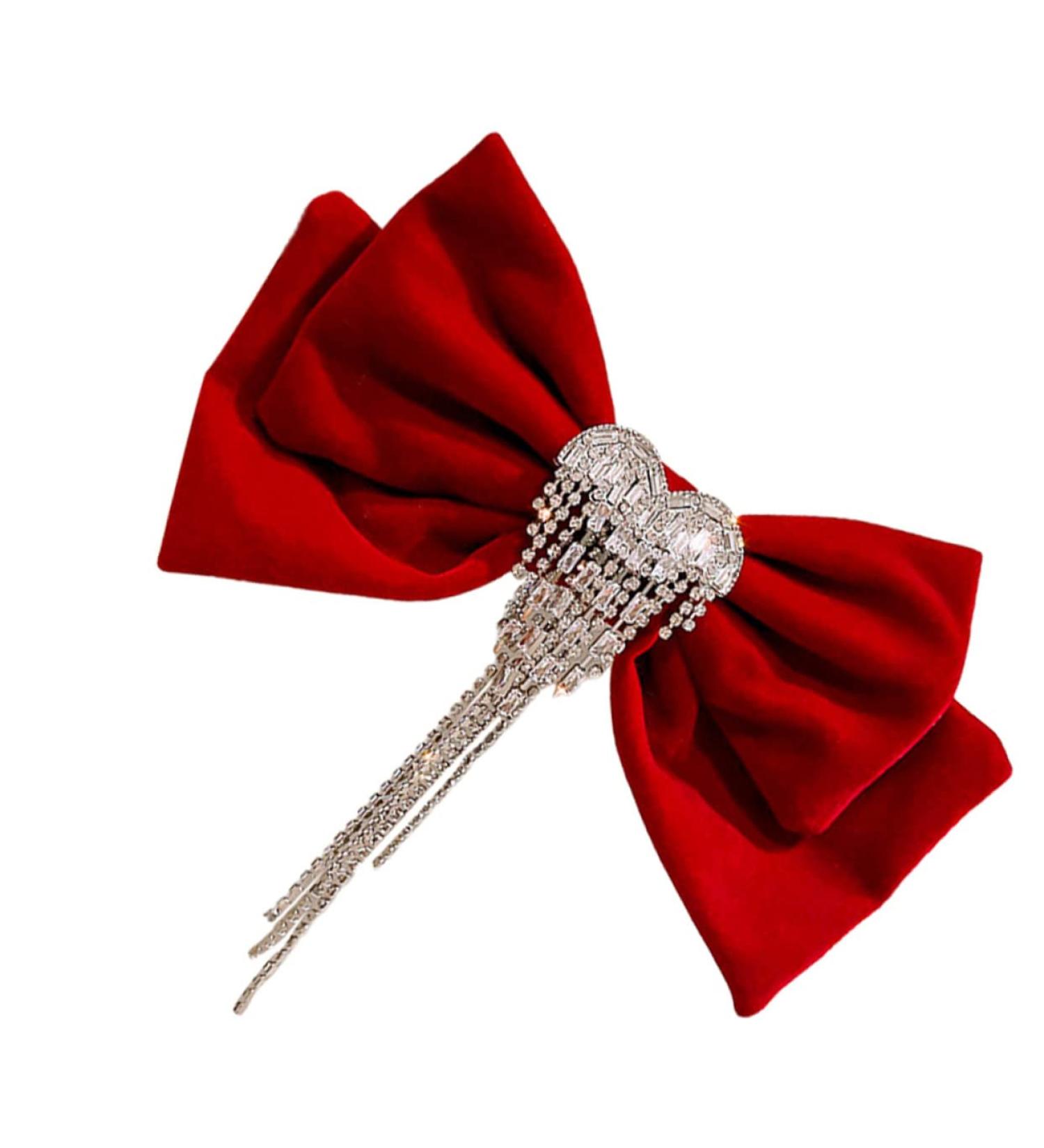 Housoutil Tassel Hair Clip Bowknot Hairpin Vintage Hair Bows Headpiece for Women Big Bow Large Hair Bow Clip Bow Hair Clips Girl Hair Bows Lip Gloss Pearlescent Miss - Buy Online on GoSupps.com