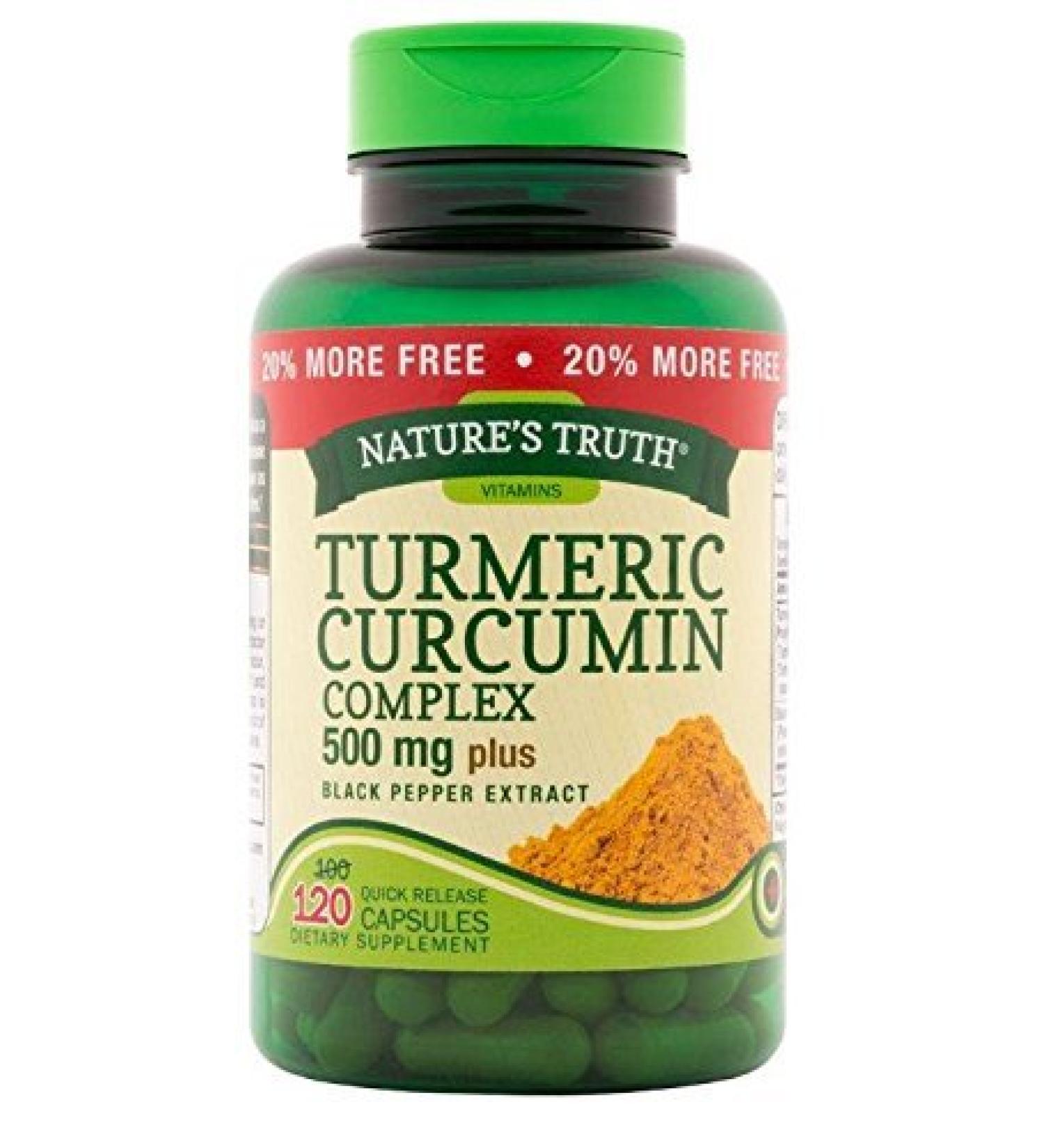 Nature's Truth Turmeric Curcumin Complex 500 mg Plus Black Pepper Extract 12... - Buy Packs and Save (Pack of 2)