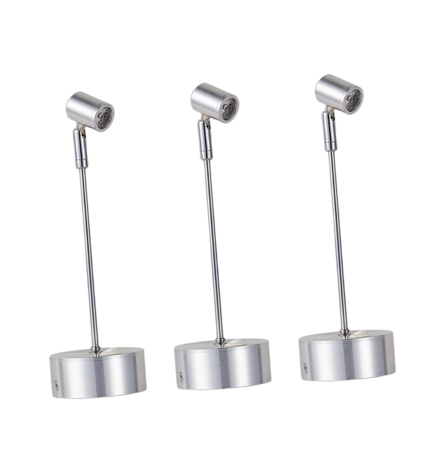 Mikikit 3pcs Showcase Spotlights Display Case Lights Spot Lights Outdoor Led Bedside Table Lamp Fashion 15c Size 1x3pcs Silverx3pcs - Buy Online on GoSupps.com