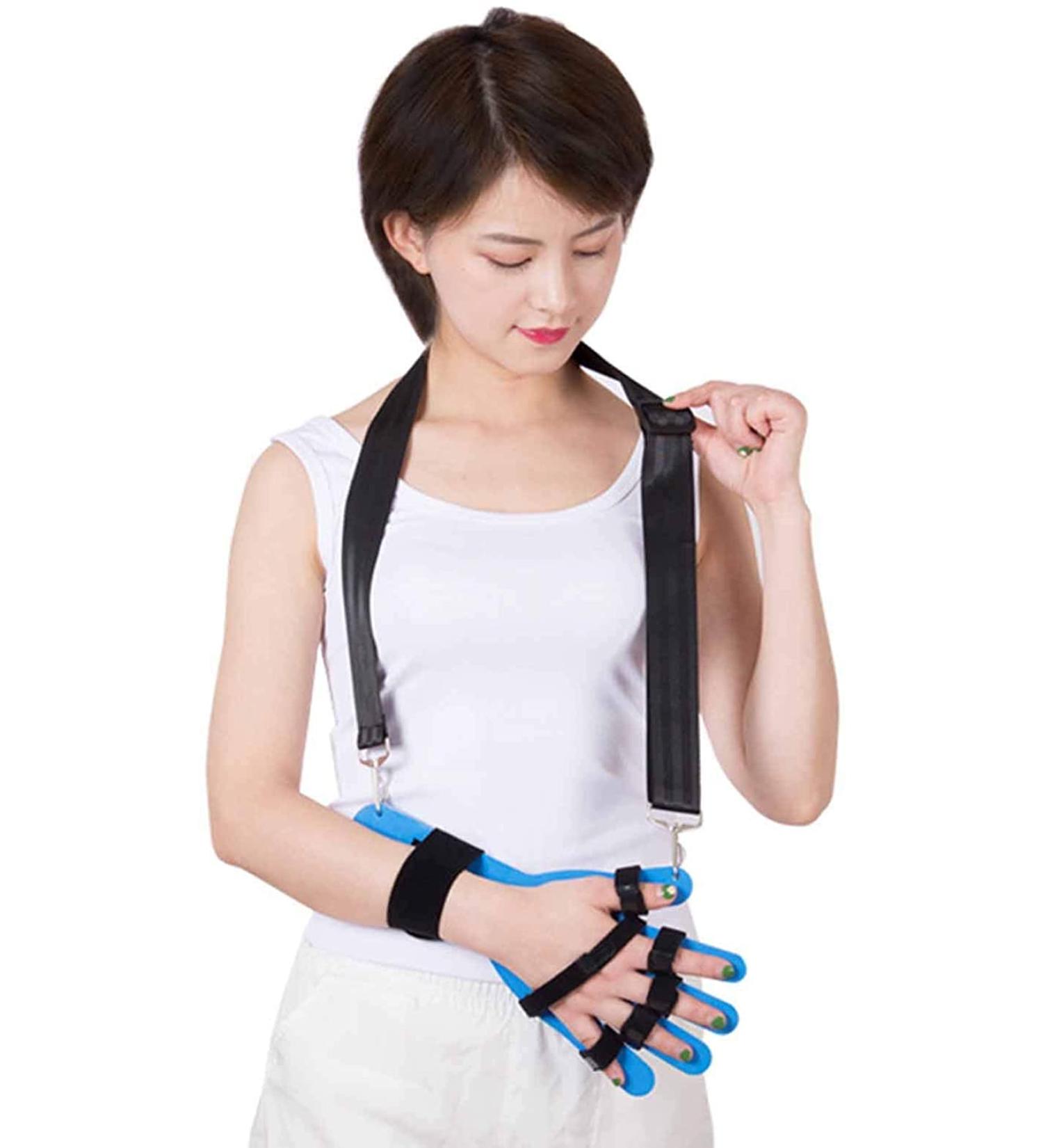 Cushion Finger Orthotics with Adjustable Sling Stroke Hand Splint Rehabilitation Training Equipment Rehabilitation Training (Size : Right) - Buy Online on GoSupps.com