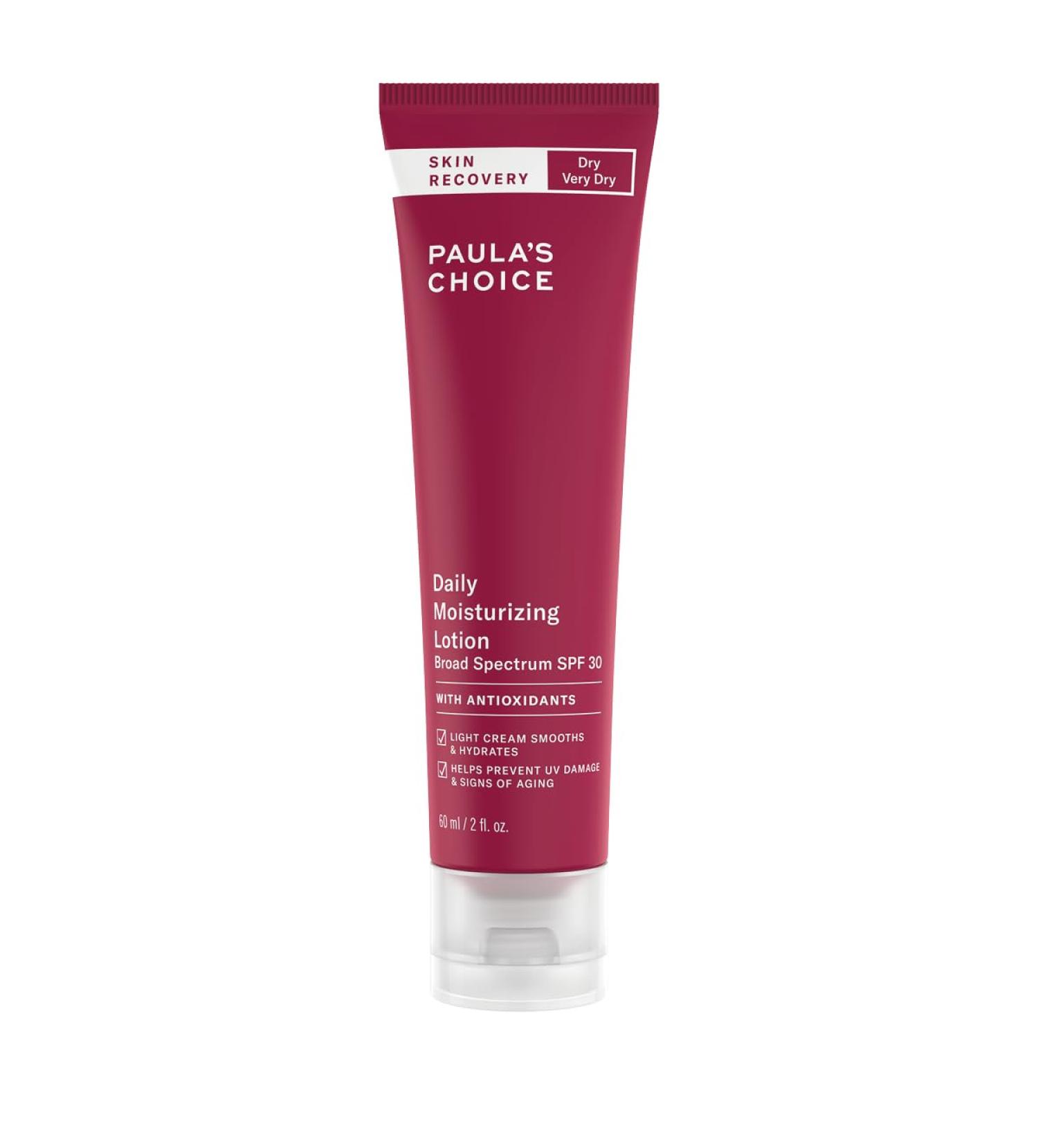 Paula's Choice Skin Recovery Daily Cream LSF 30 - Anti-Aging Sunscreen for Normal to Dry Skin - Smooth Fine Lines & Wrinkles - 60 ml - Buy Online on GoSupps.com
