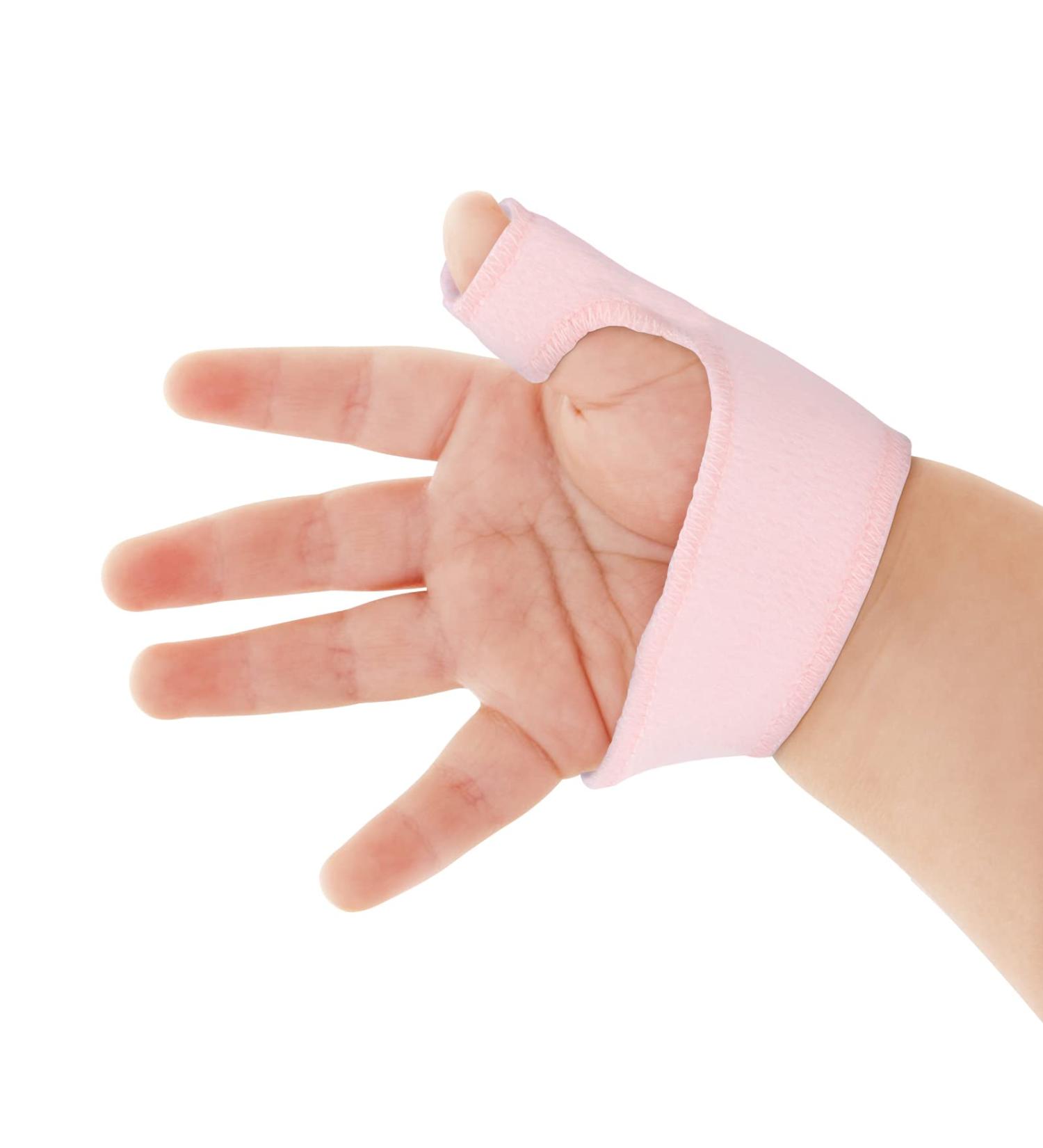 Yosoo Health Gear Baby Thumb Brace - Toddler Finger Guard with Breathable Wrist Band - Infant Thumb Support for Sprain & Fracture - Beige (XS) - Buy Online on GoSupps.com