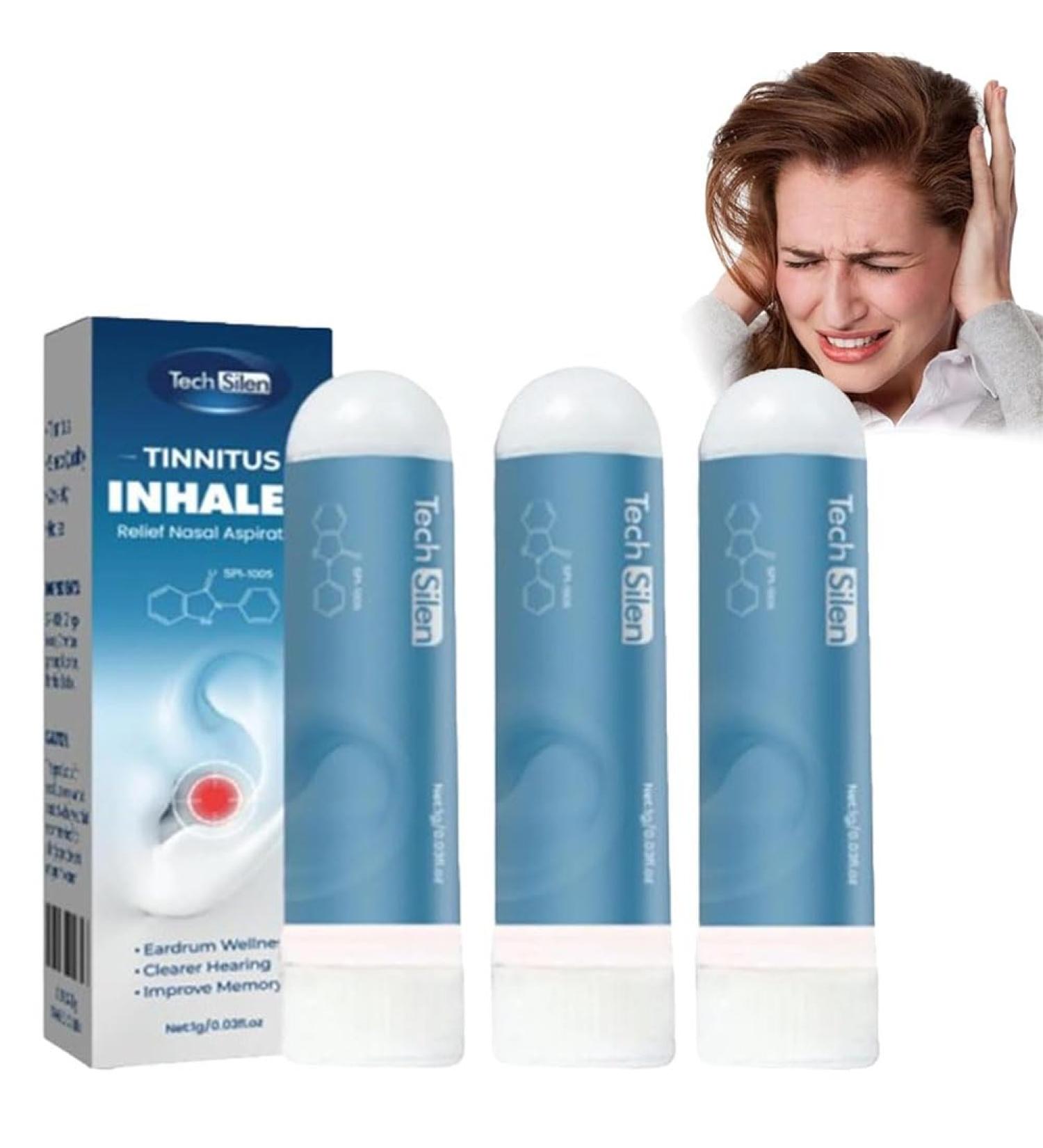 Tinnitus Relief | Techsilen & Echoease Inhalers for Ringing Ears (3PCS) | Best International Shipping - Buy Online on GoSupps.com