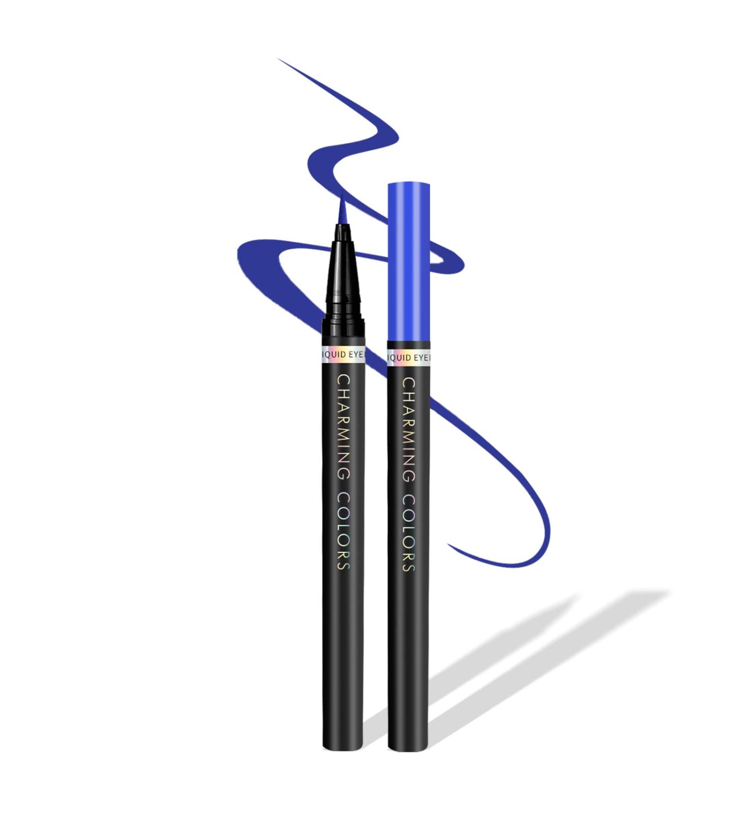 Music Flower Waterproof Coloured Eyeliner Pencil - Ocean Blue | Smudge-Proof Liquid Liner with Multiple Colour Options - Buy Online on GoSupps.com