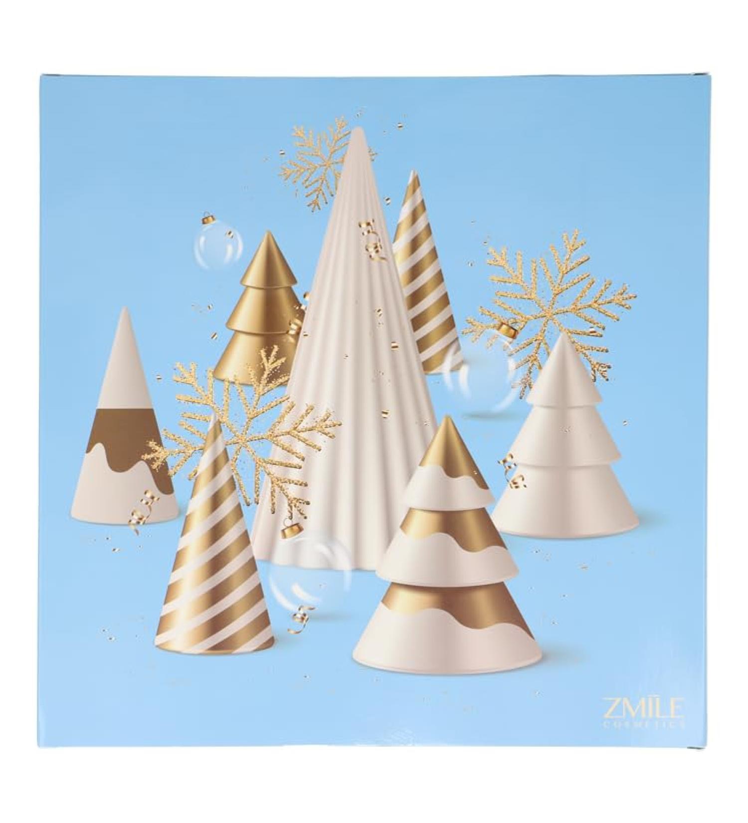 BriConti ZMILE COSMETICS Beauty Advent Calendar 3D Christmas Trees 24 surprises for making up and styling in the traditional door Advent calendar with vegan cosmetics - Buy Online on GoSupps.com
