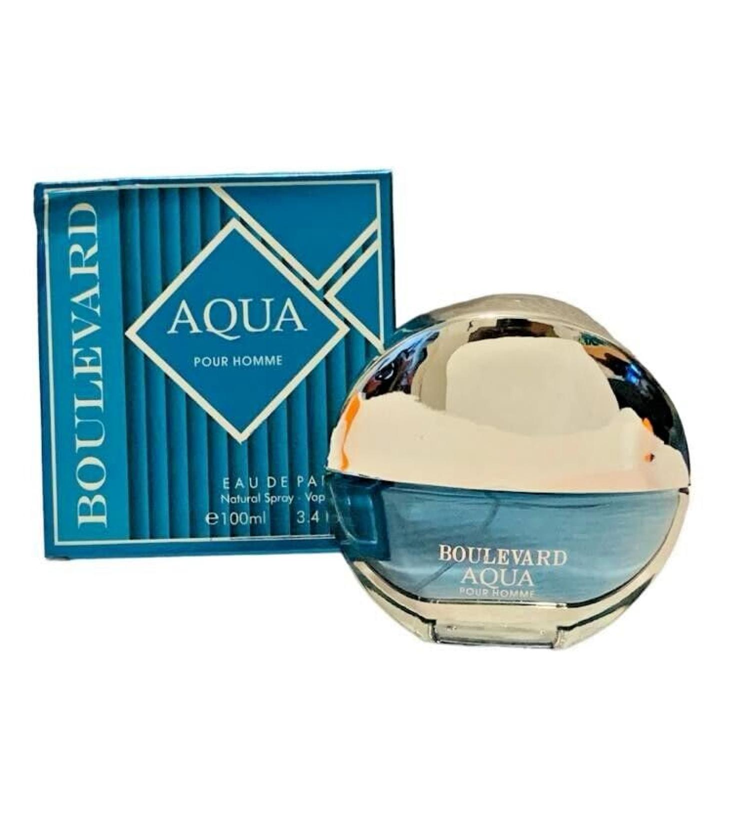 BOULEVARD AQUA Pour Homme For Men Cologne EDP 3.4 fl.oz.