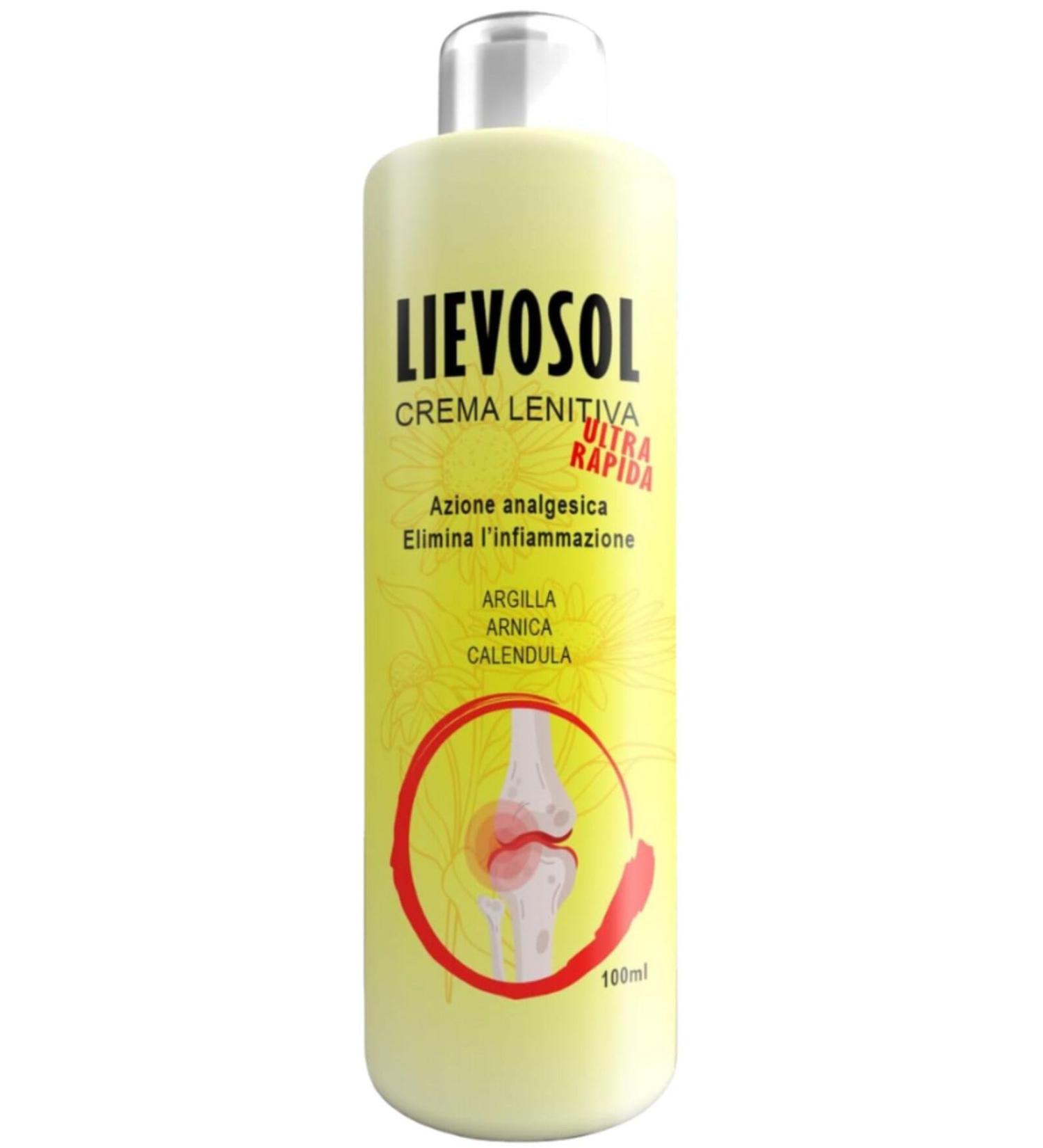Lievosol Cr me Antidouleur Naturelle l'Arnica Montana et la Griffe du Diable Soulagement Musculaire et Articulaire Formule Extra Forte Relaxante 200 ml - Buy Online on GoSupps.com